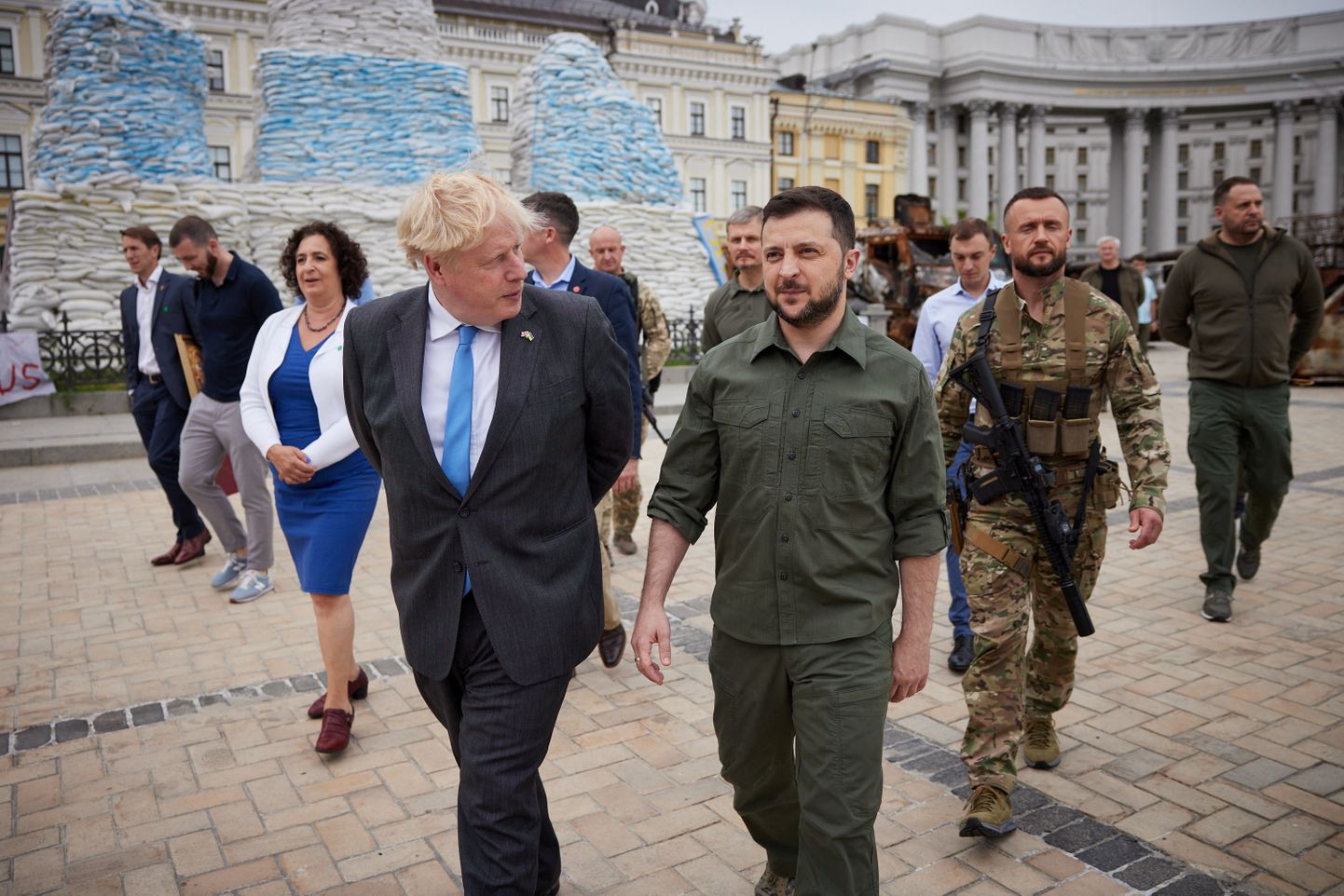 Briti peaminister Boris Johnson ja Ukraina president Volodõmõr Zelenskõi. 17. juuni, Kiiev.