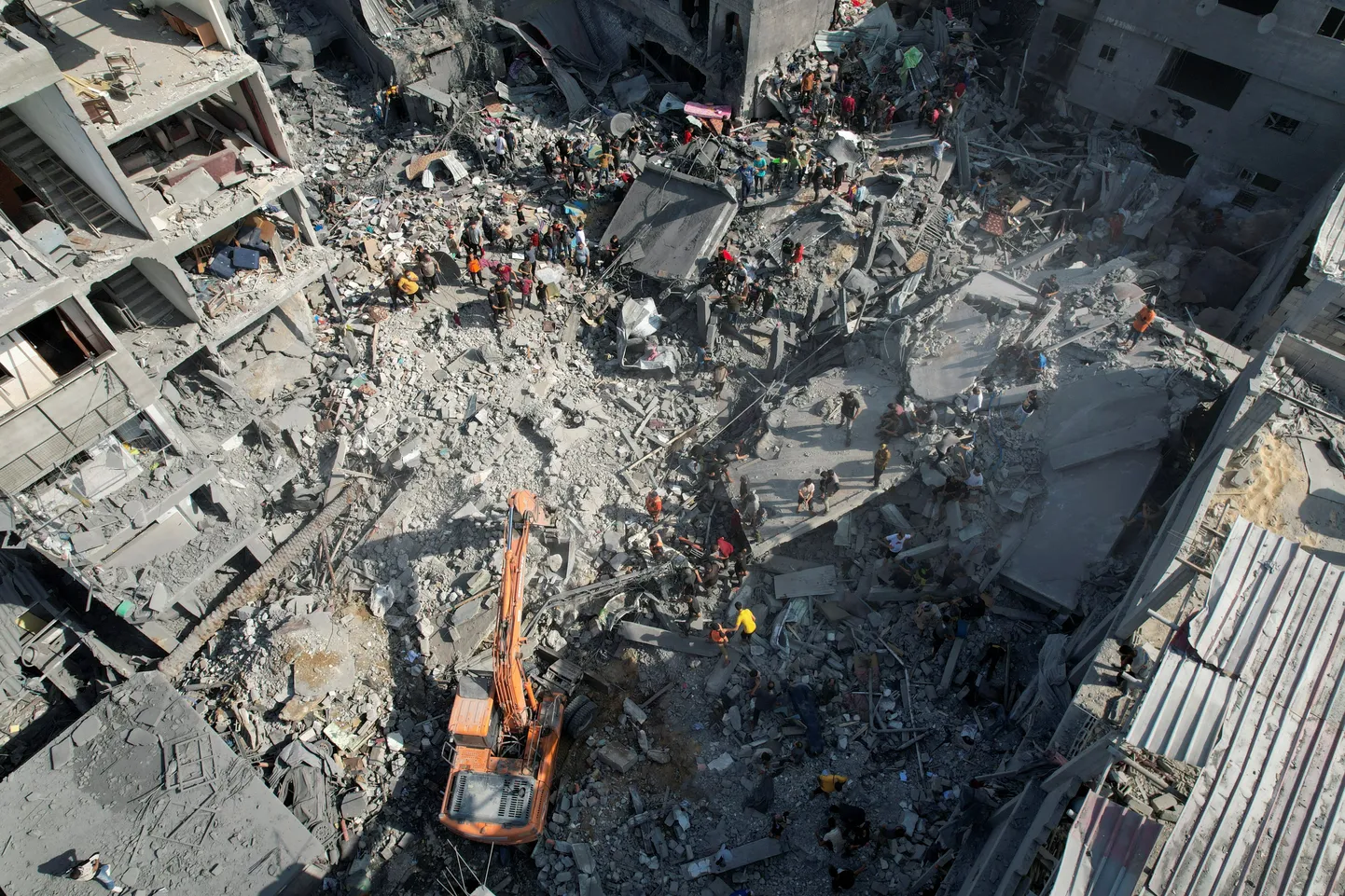 Gaza pēc Izraēlas trieciena.