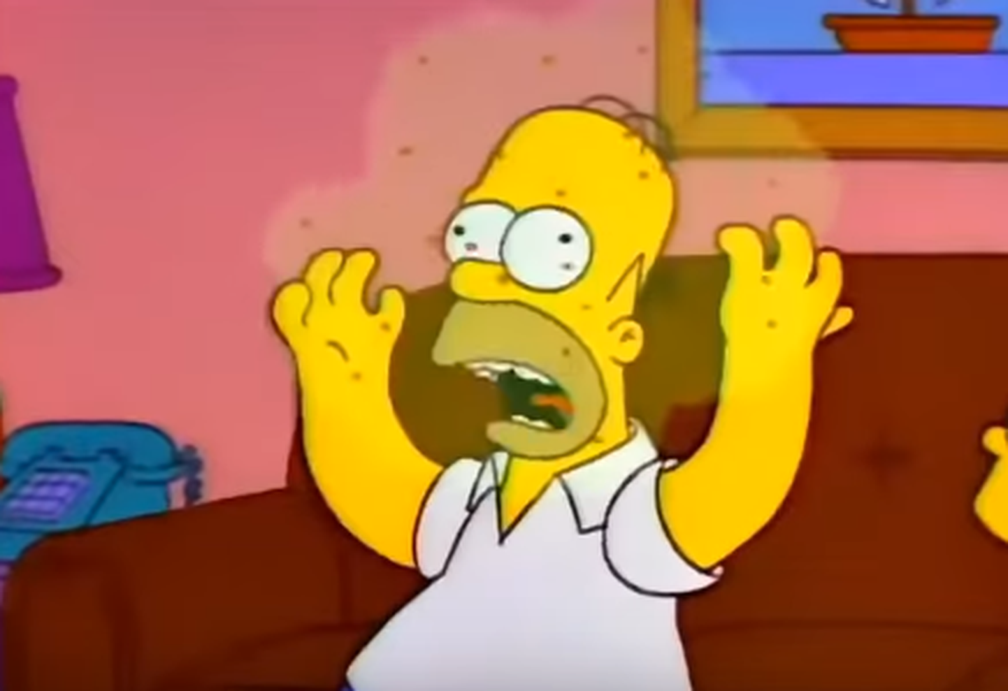 Homer saab haiguse.