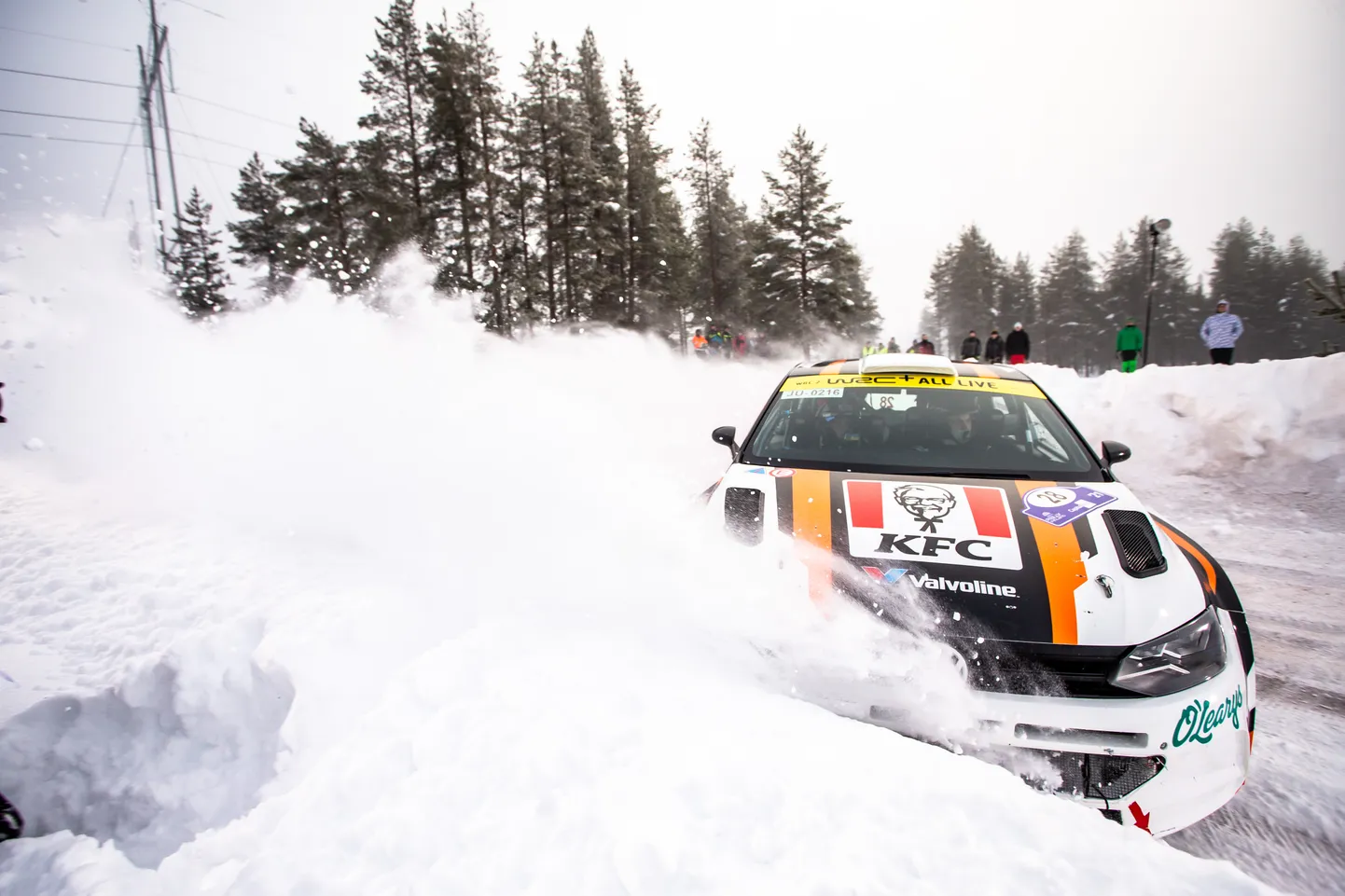 Georg Linnamäe ja Volodõmõr Korsia 2021. aasta veebruaris Lapimaa rallil.