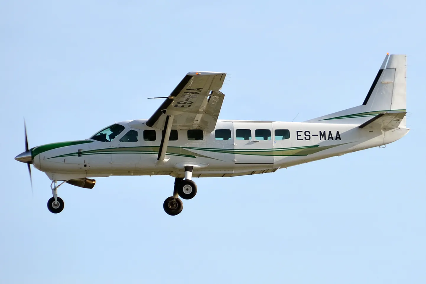 Selline näeb välja Maa- ja ruumiameti lennuk ES-MAA (Cessna 208B), millega igal kevadel kaardiandmeid uuendatakse.