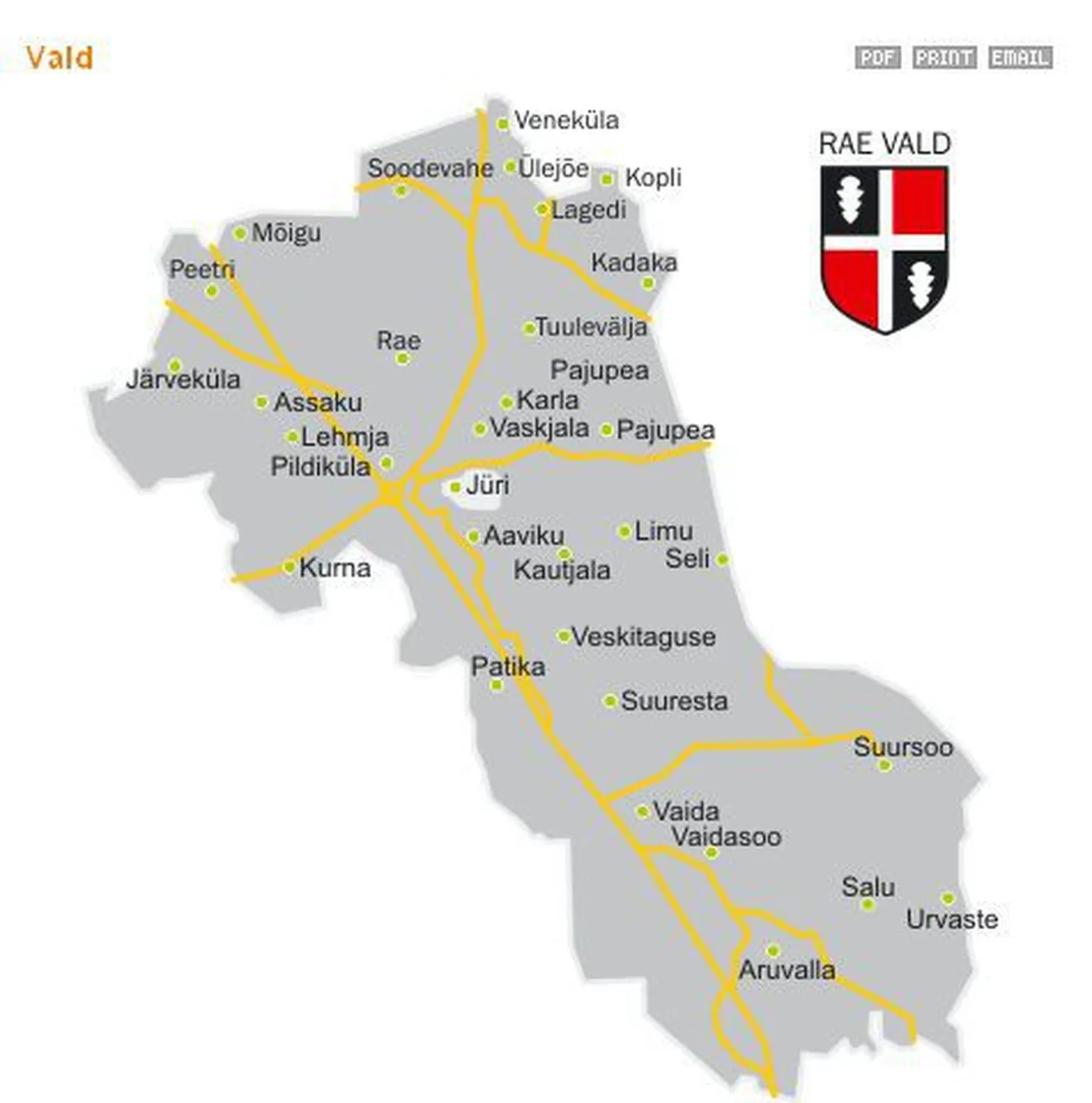 Tallinna külje all asuv Rae vald