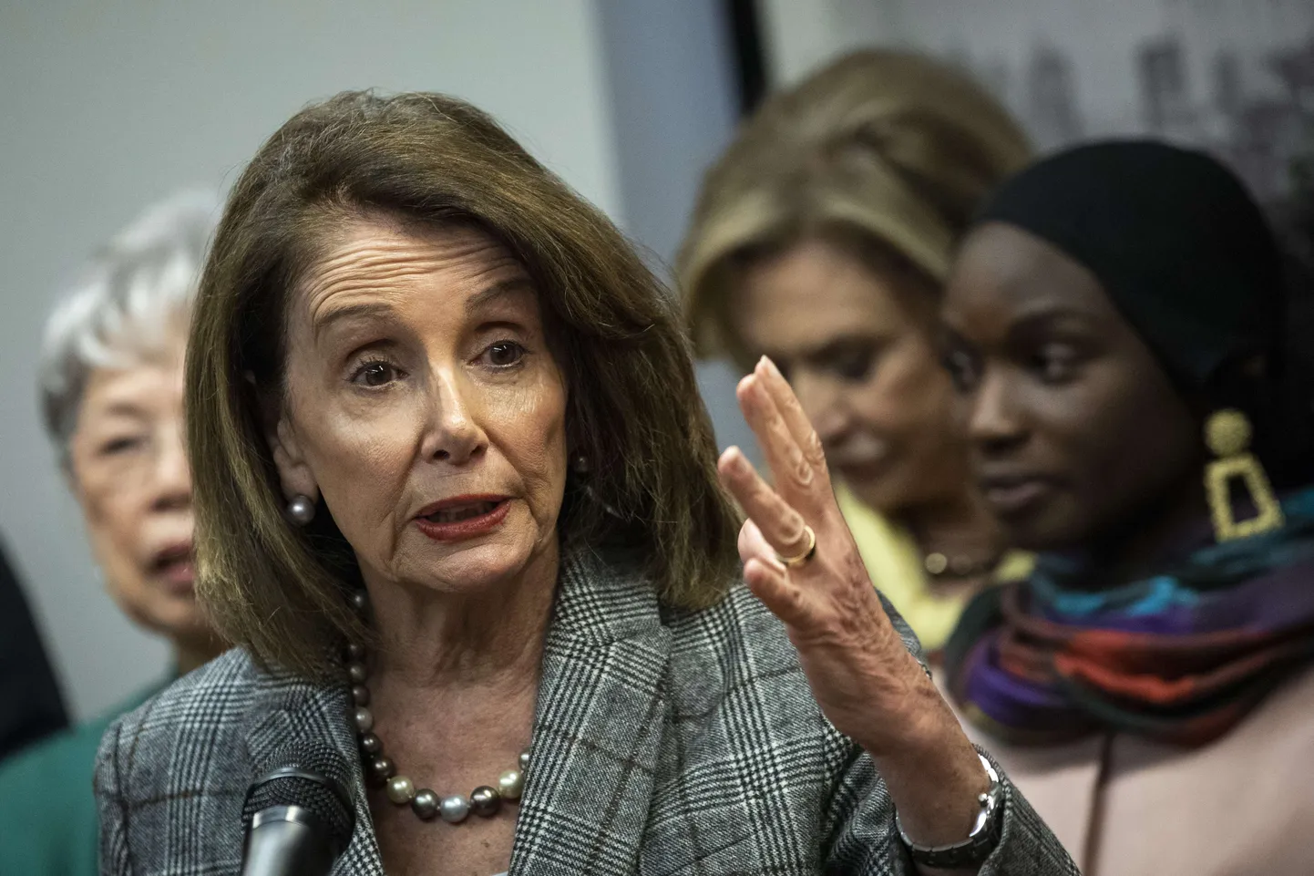 USA esindajatekoja spiiker Nancy Pelosi kolmapäeval New Yorgis.