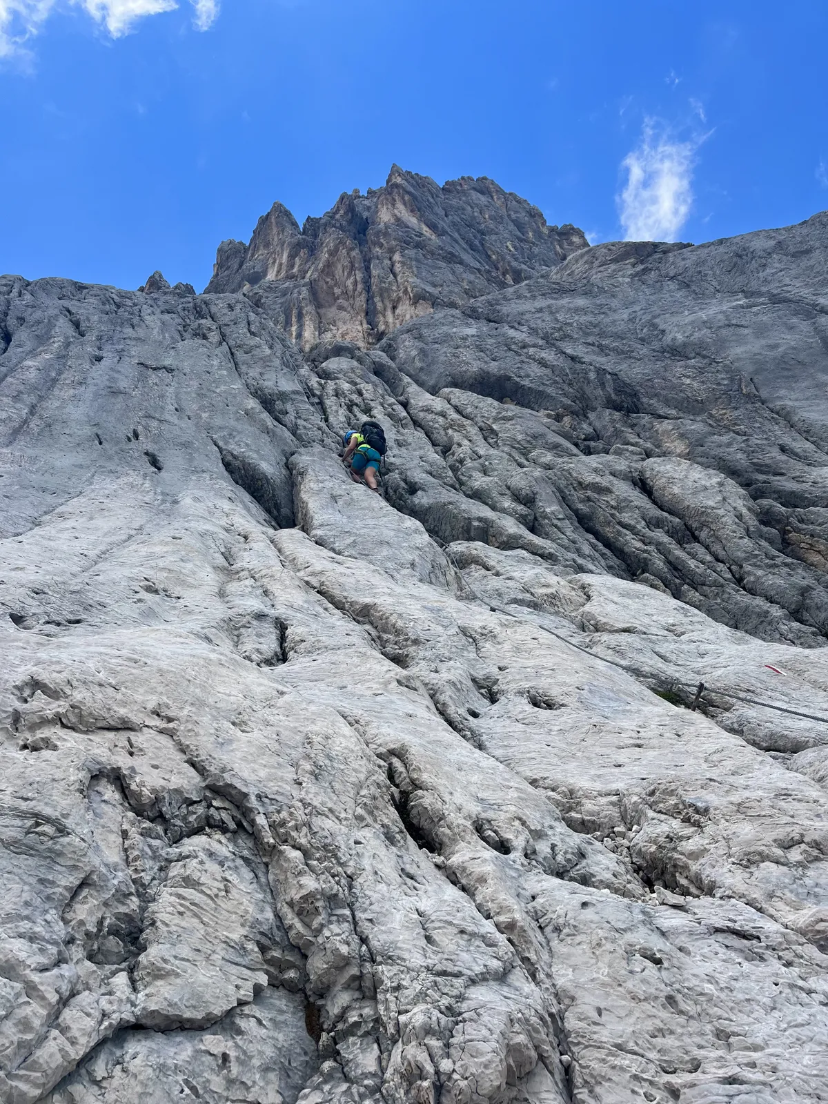 Ei see pole sein, see on tee, mida mööda üles turnida. Itaalia Dolomiidid. Alata Via 4. juuli 2023