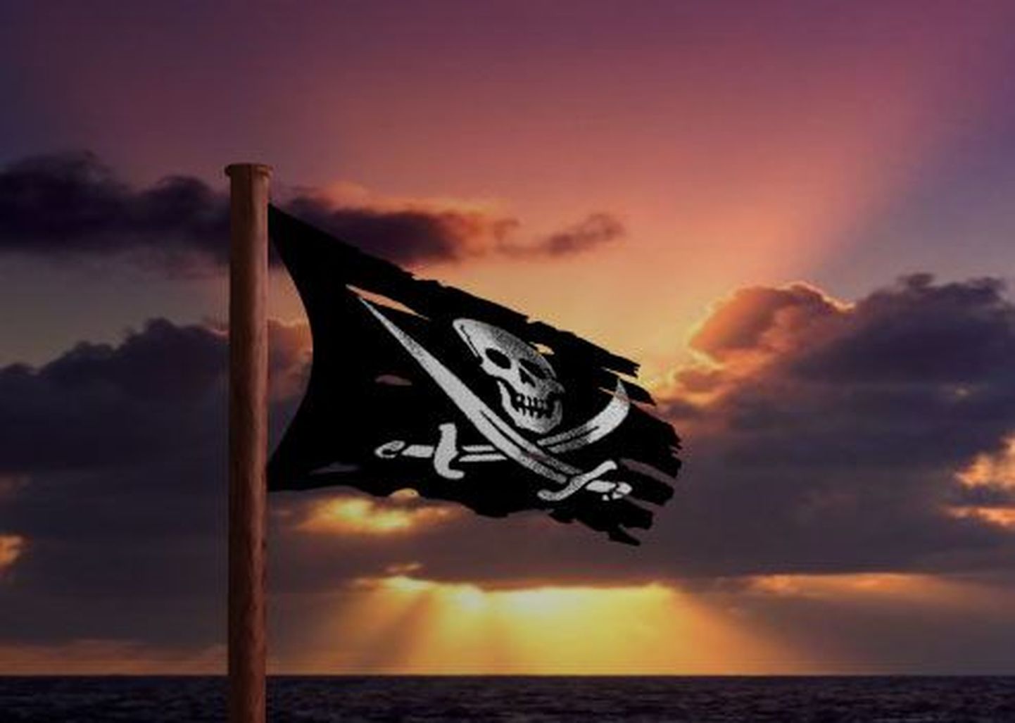 Пиратский флаг.