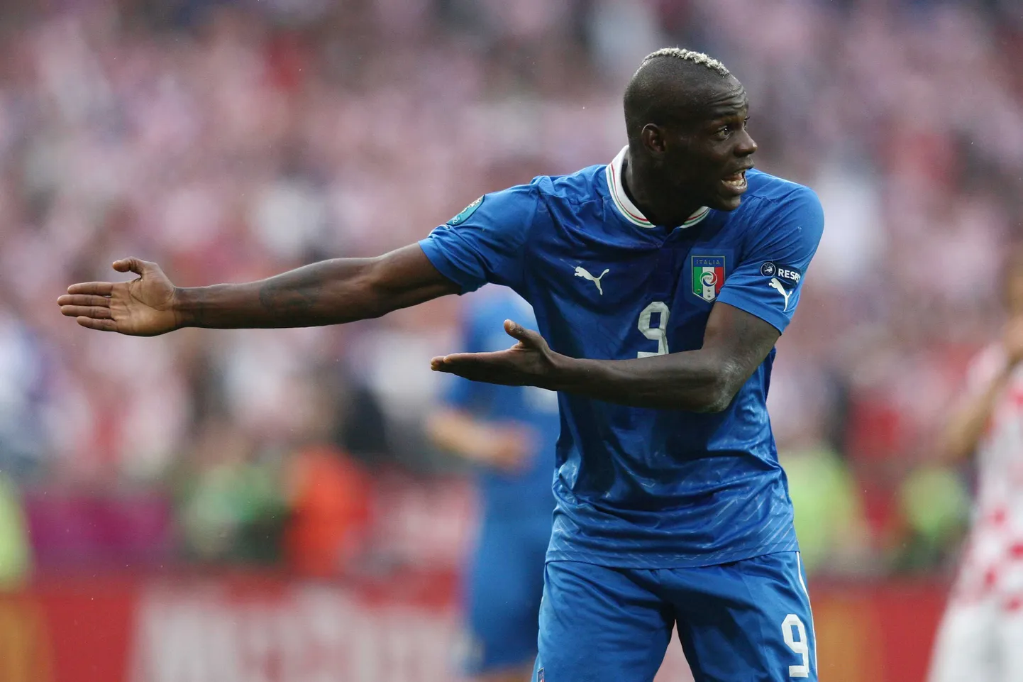 Mario Balotelli kohtumises Horvaatia vastu.