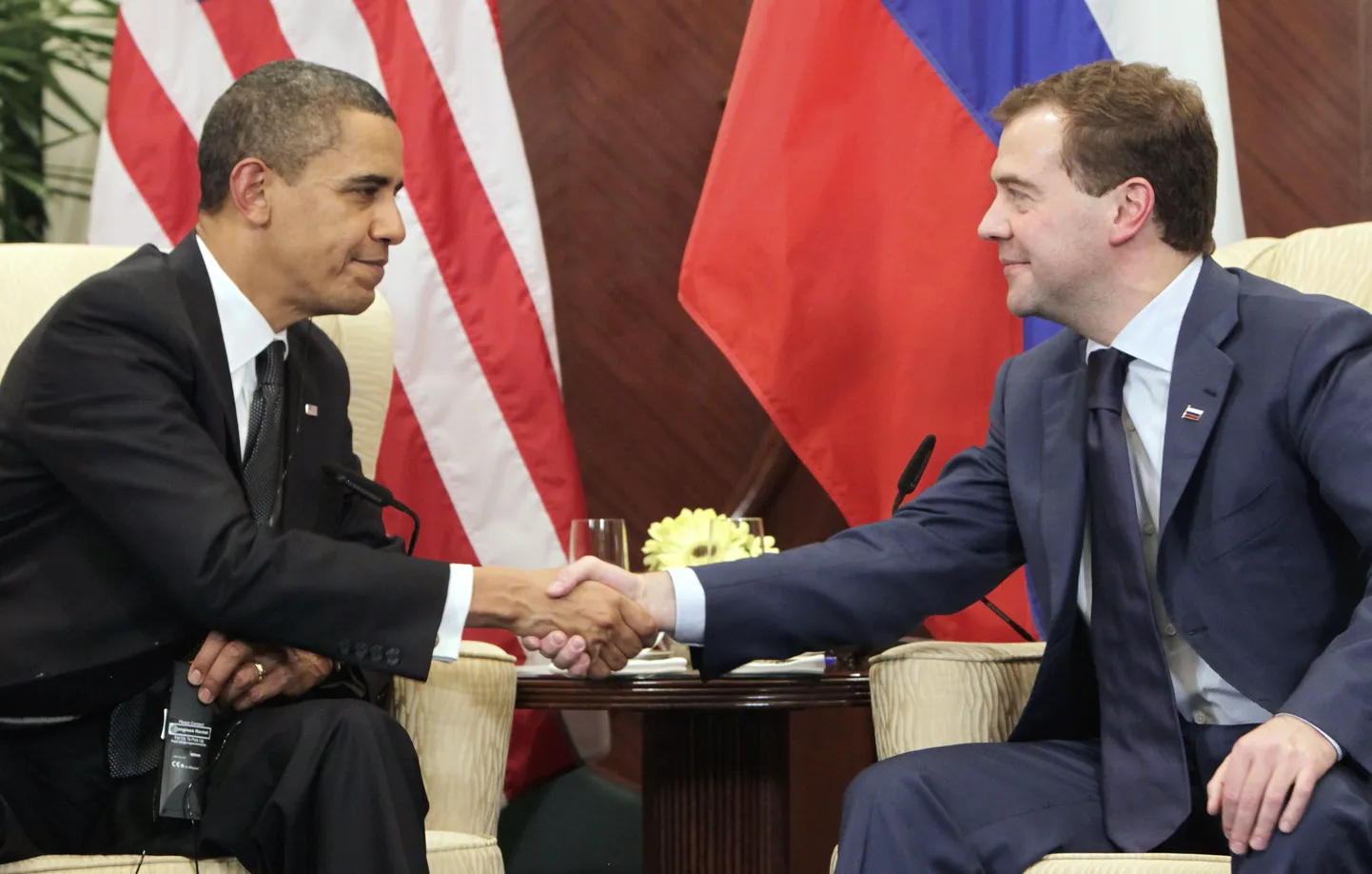 Барак Обама и Дмитрий Медведев.