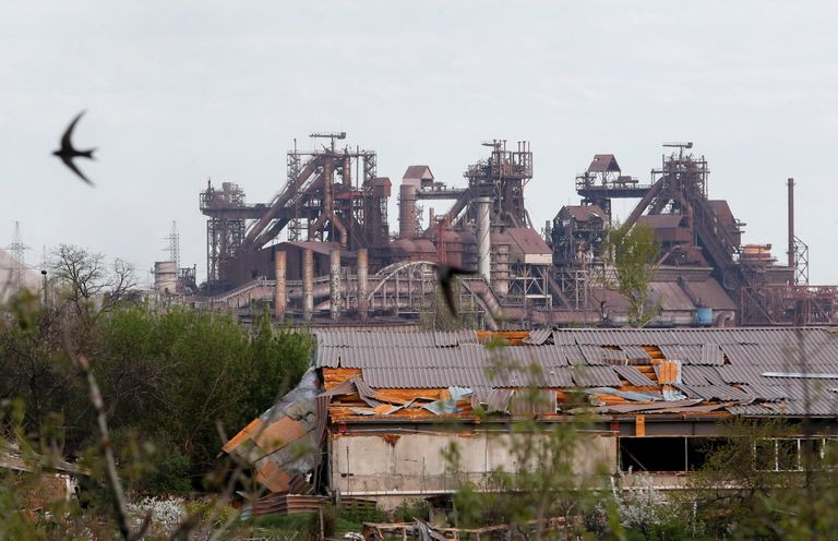 Azovstali tehas Mariupolis, kuhu on koondunud viimased linnas asuvad Ukraina väed ning kus parasjagu on lõksus sadu tsiviilisikuid.