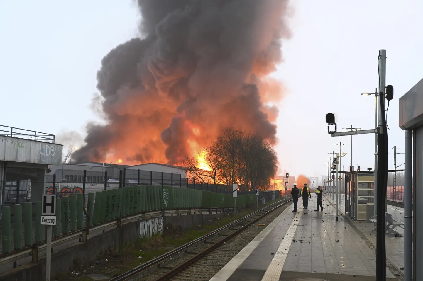 Laohoonete tulekahju Saksamaal Hamburg-Rothenburgsorti piirkonnas.