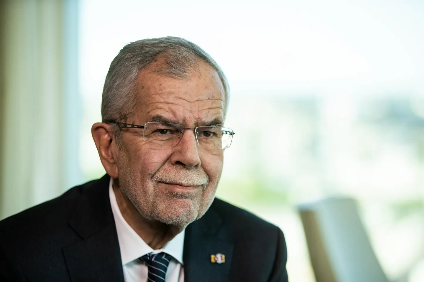 Austria president Alexander Van der Bellen Tallinnas.