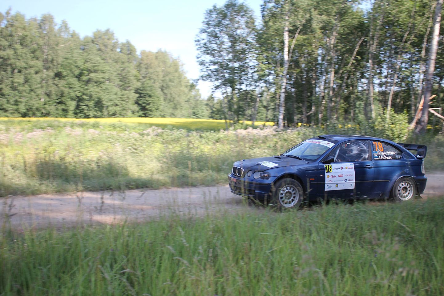 BMW M3ga sõitvad Rene Uukareda ja Jan Nõlvak loodavad, et mullusest Rally Estonia kogemusest on neile Lõuna-Eesti teedel kasu ka tänavu.