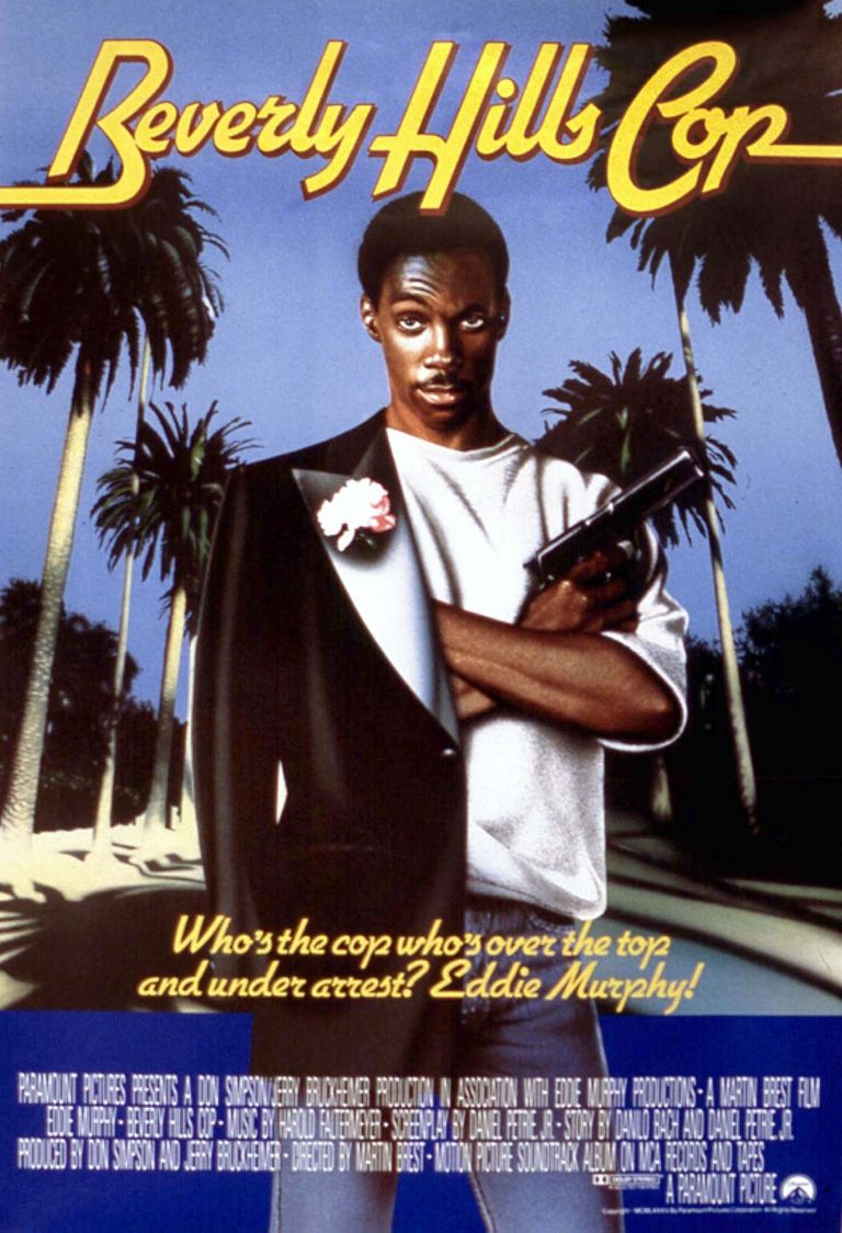 Eddie Murphy 1984. aasta filmi «Beverly Hills Cop» reklaamplakatil