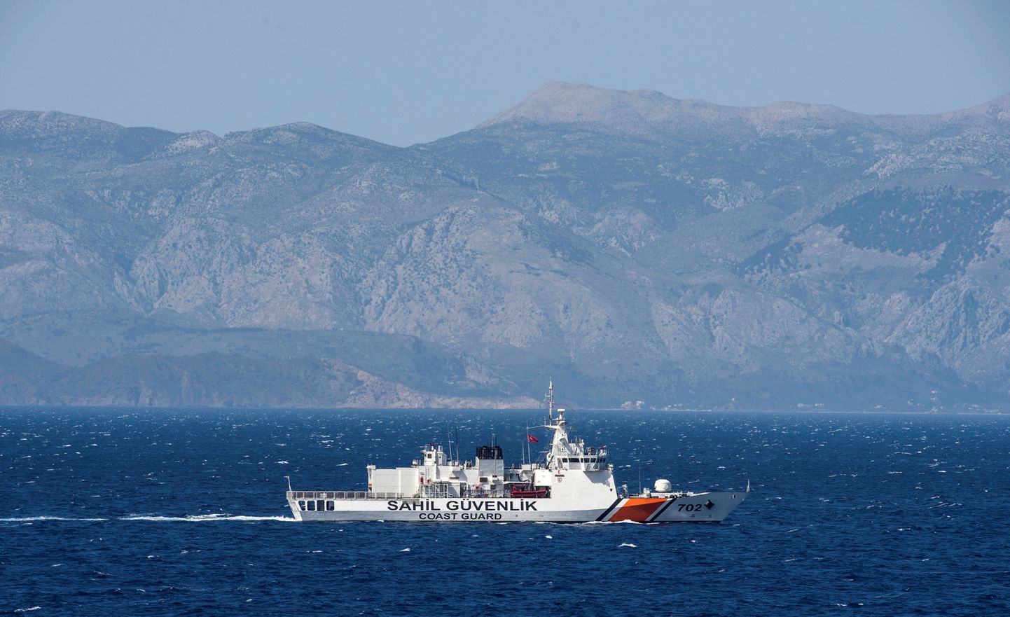 Türgi rannikuvalvelaev patrullimas Egeuse merel. Foto on illustratiivne.