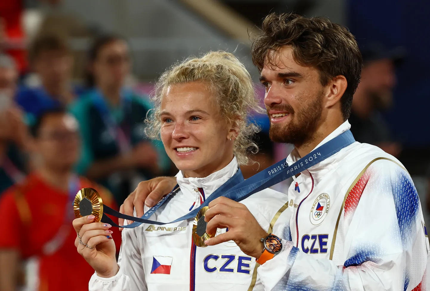 Katerina Siniakova ja Tomáš Macháč võitsid Pariisi olümpiakulla.