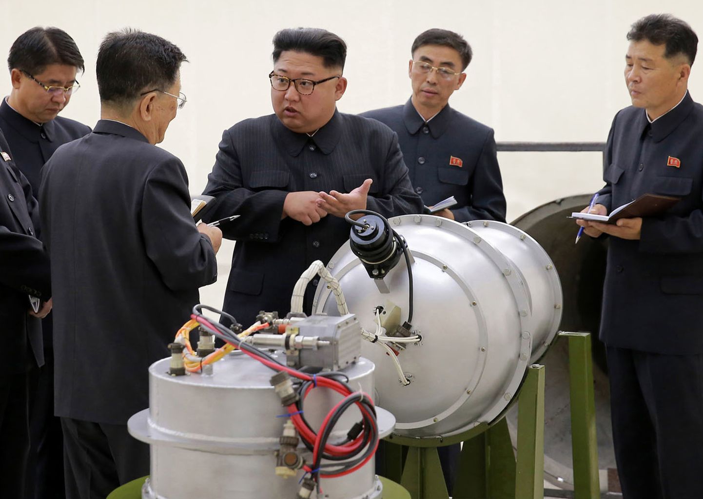 Kim Jong-un Põhja-Korea tuumarajatises.