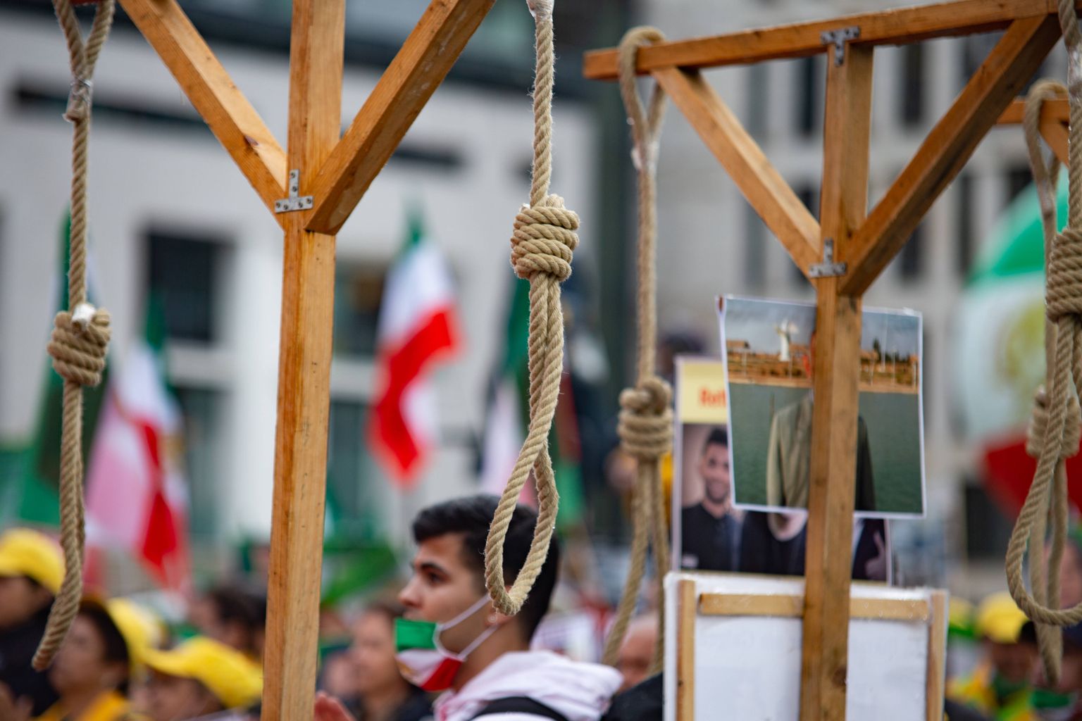 Võllas Iraani võimude vastasel meeleavaldusel. Foto on illustratiivne.