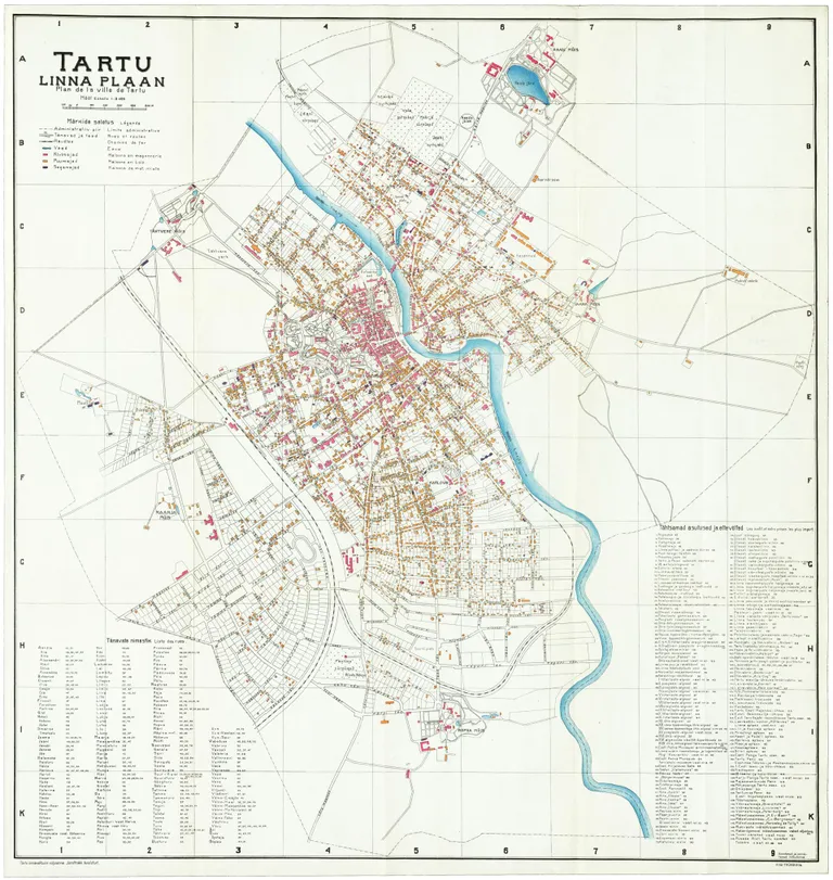 Rahvusarhiiv on oktoobris kirjastanud Tartu linna plaani, mis on pärit 1927. aastal ilmunud koguteose «Tartu» lisast «Kaardid, plaanid, tabelid».