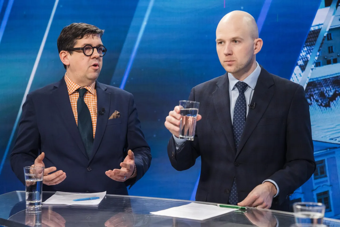 Priit Sibul (Isamaa) ja Tõnis Mölder (Keskerakond).