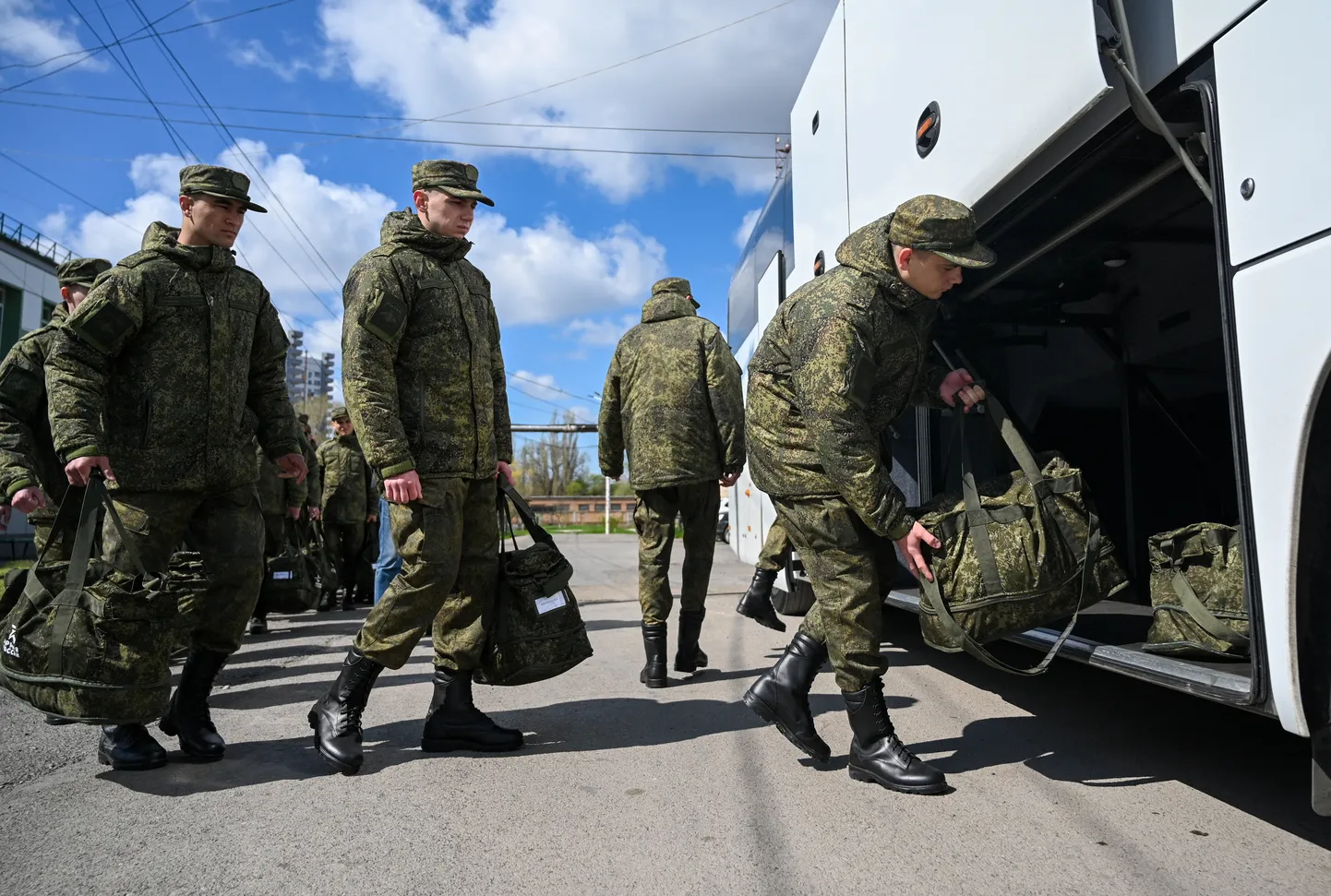 Российские призывники в Ростовской области. Снимок иллюстративный.