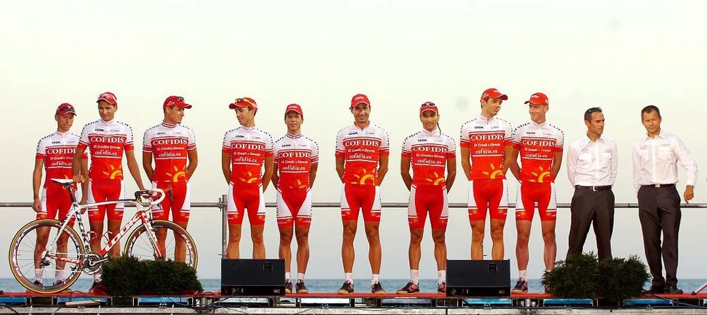 Cofidise meeskond Vuelta esitlusel.