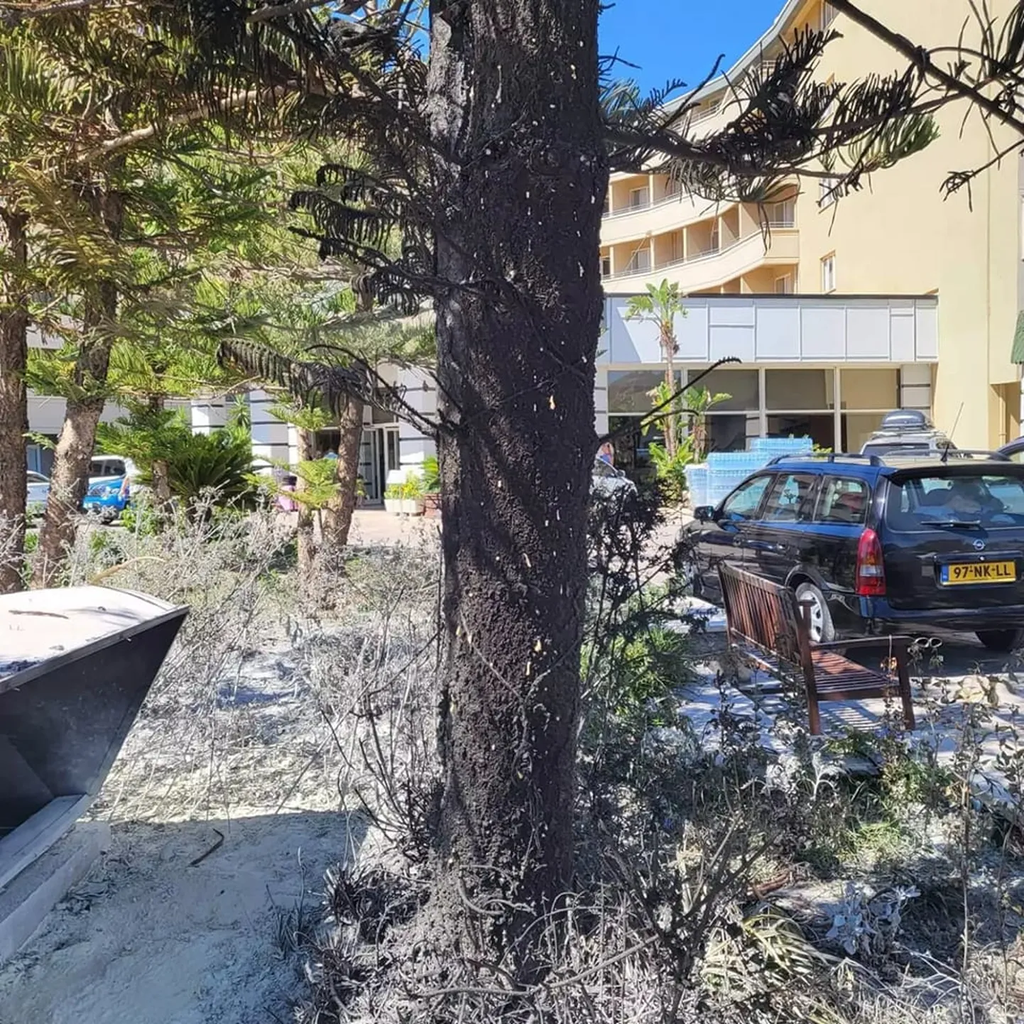 Hotell Türgis, kus tulekahju puhkes.