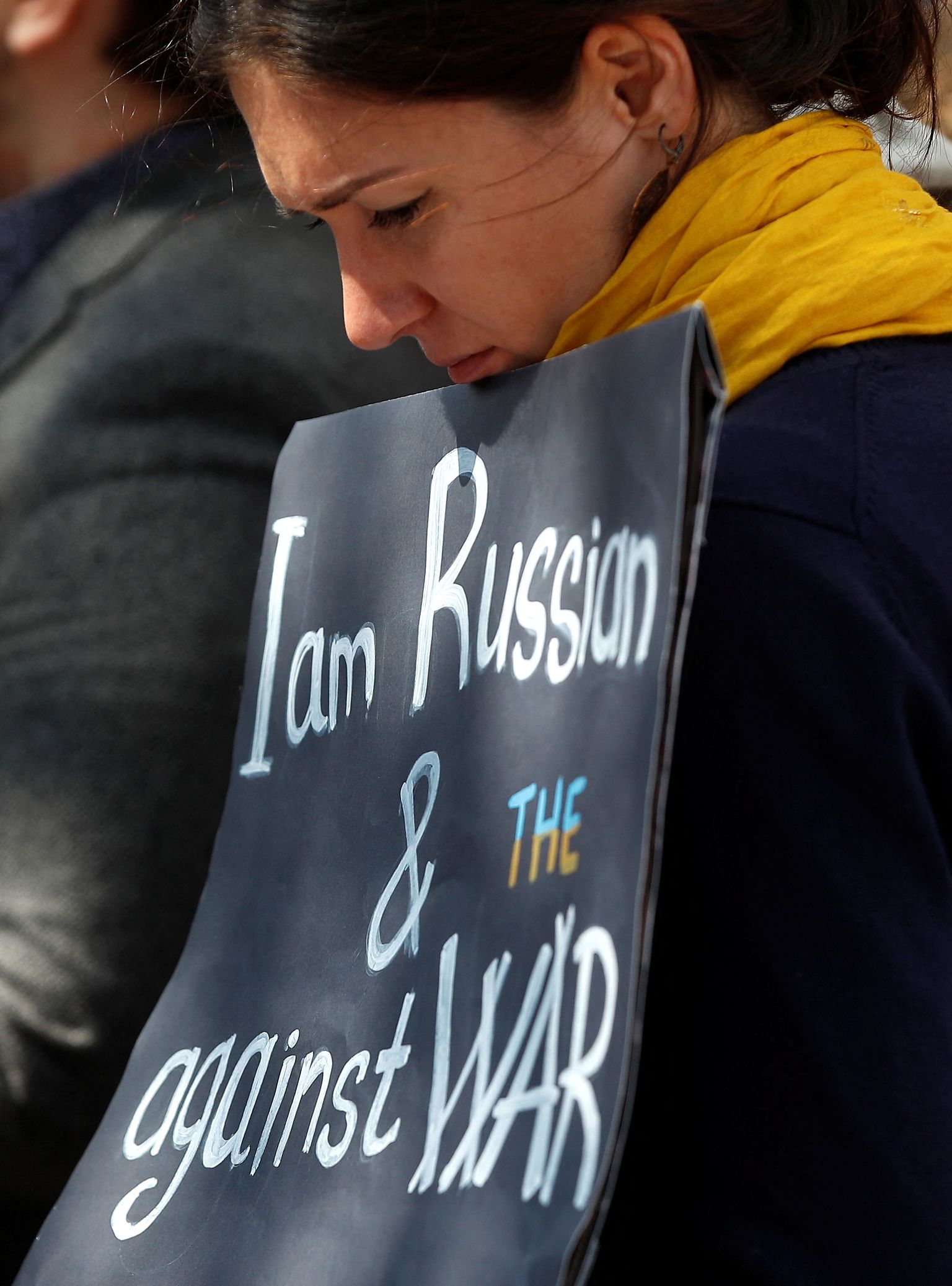 Акция протеста «Русские против войны». Апрель 2022. ФОТО: REUTERS/Peter Nicholls