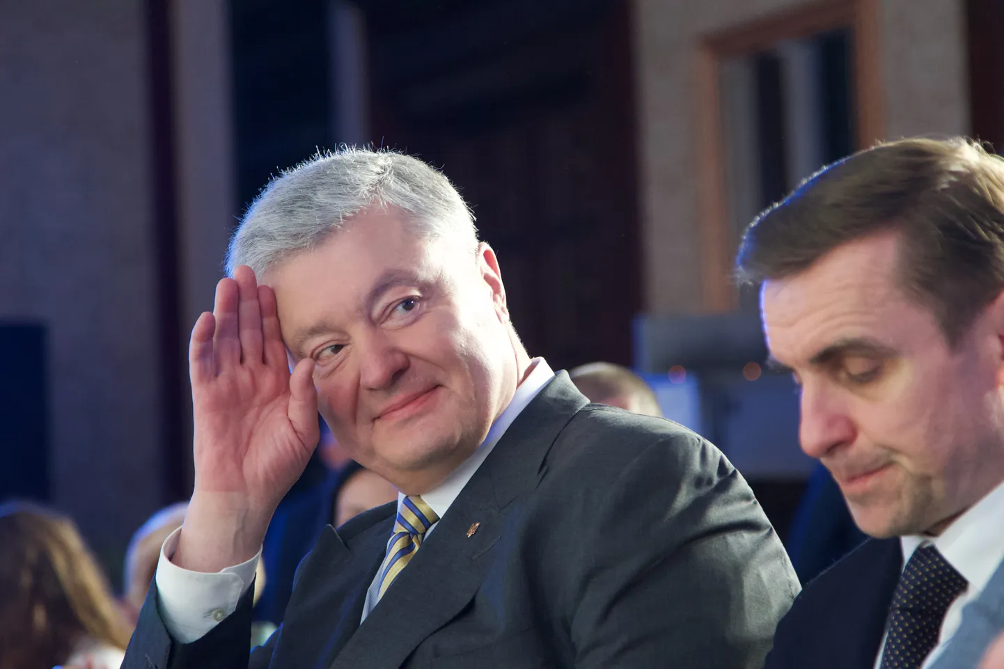 Petro Porošenko Kiievi julgeolekufoorumil 2023. aasta mais.