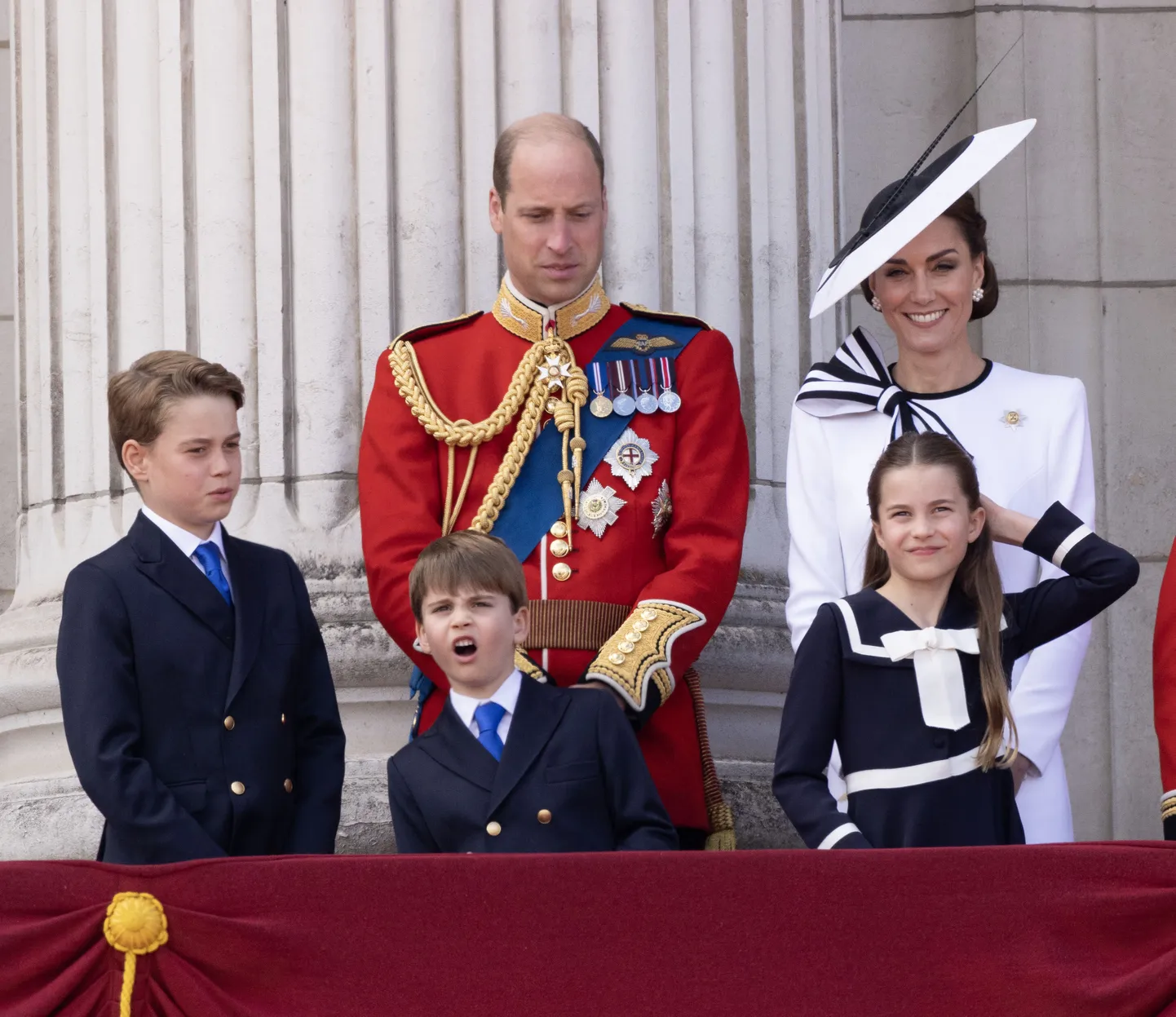 Prints William, Kate Middleton, prints George, printsess Charlotte ja prints Louis.