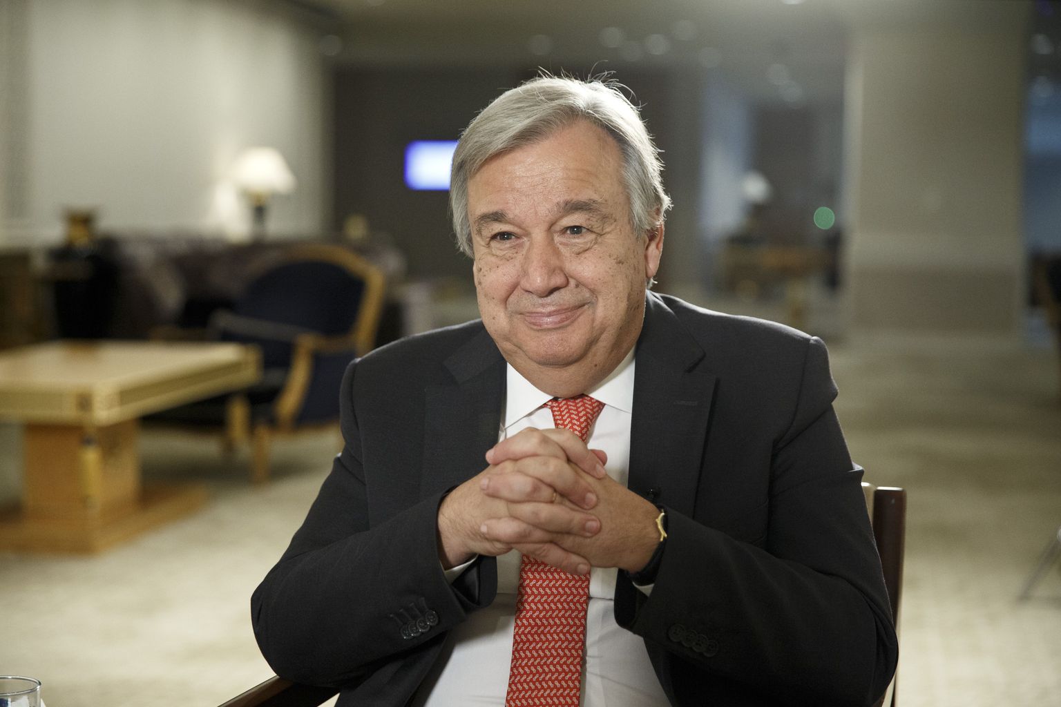 ÜRO peasekretärina tööd alustav António Guterres.