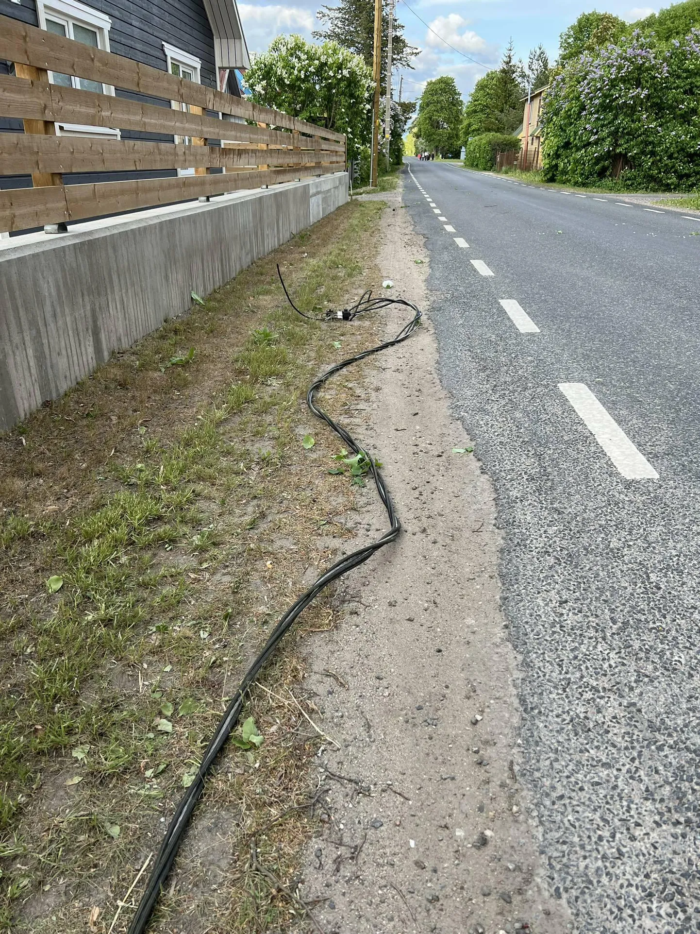 Reka niitis maha 400 meetrit elektriliine.