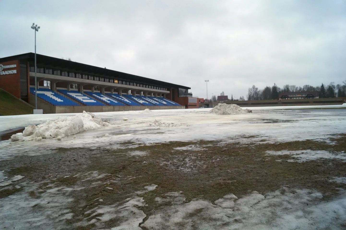 Olukord Tehvandi staadionil.