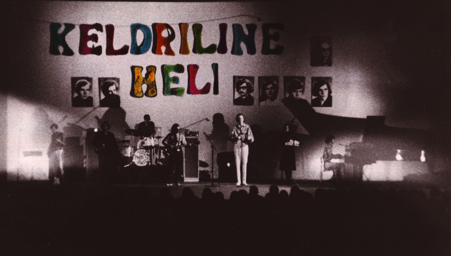 Keldriline Heli andis kontserdi 26. veebruaril 1971 Tallinna polütehnilises instituudis. Sama foto on CD «Väntorel» ümbrise esikaanel.