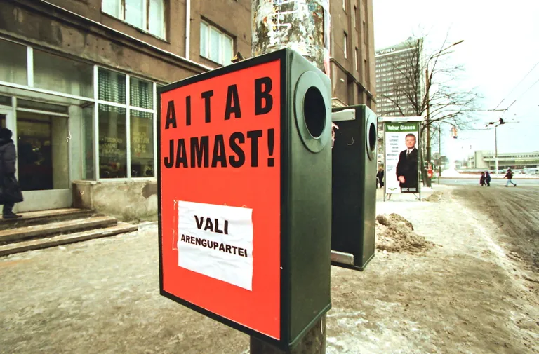 Mõõdukate valimisreklaam aastal 1999.
