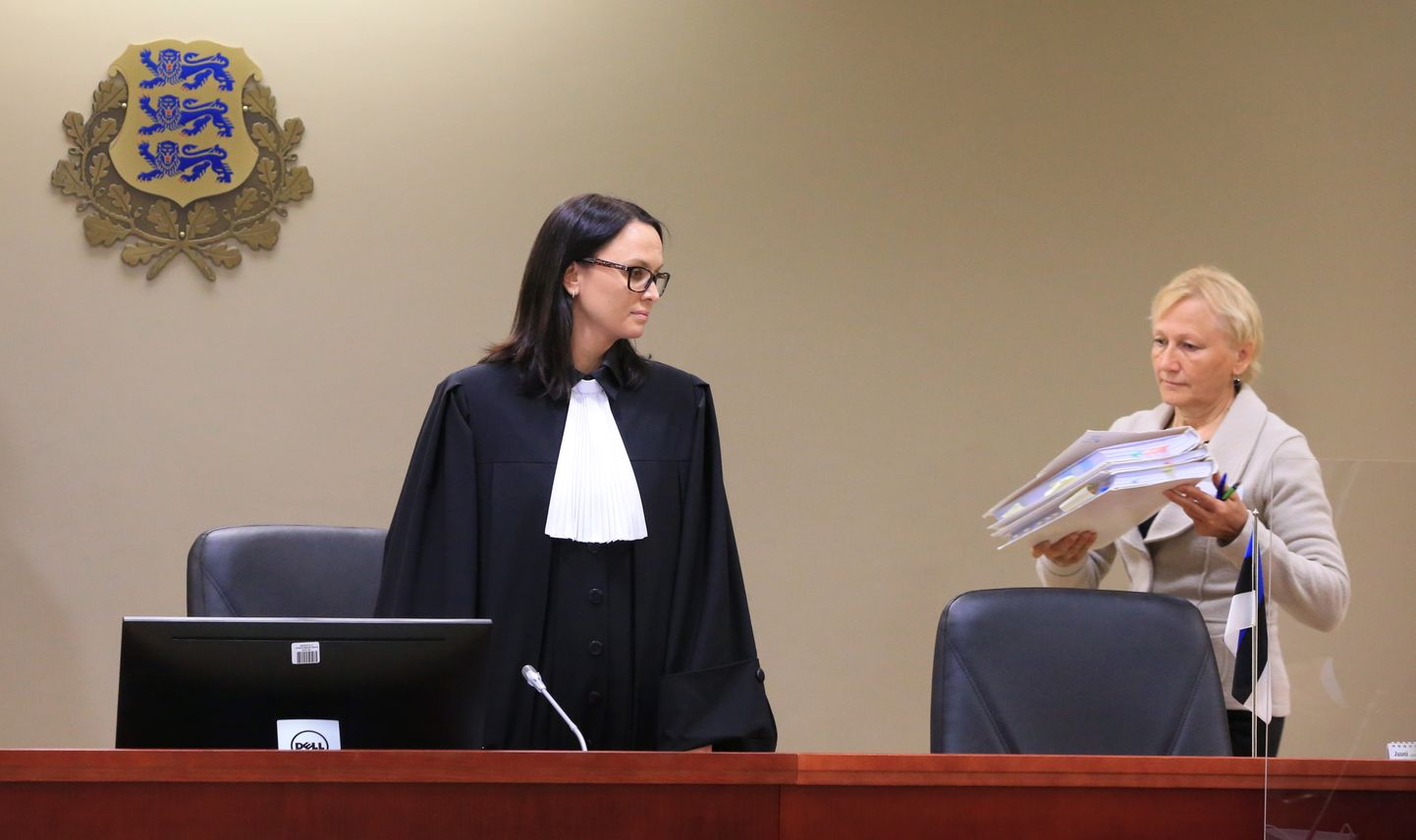 Kohtuprotsess Kajar Lemberi ja veel 17 isiku üle, keda süüdistatakse PRIA petmises.
Pildil kohtunik Raina Pärn (vasakul).
