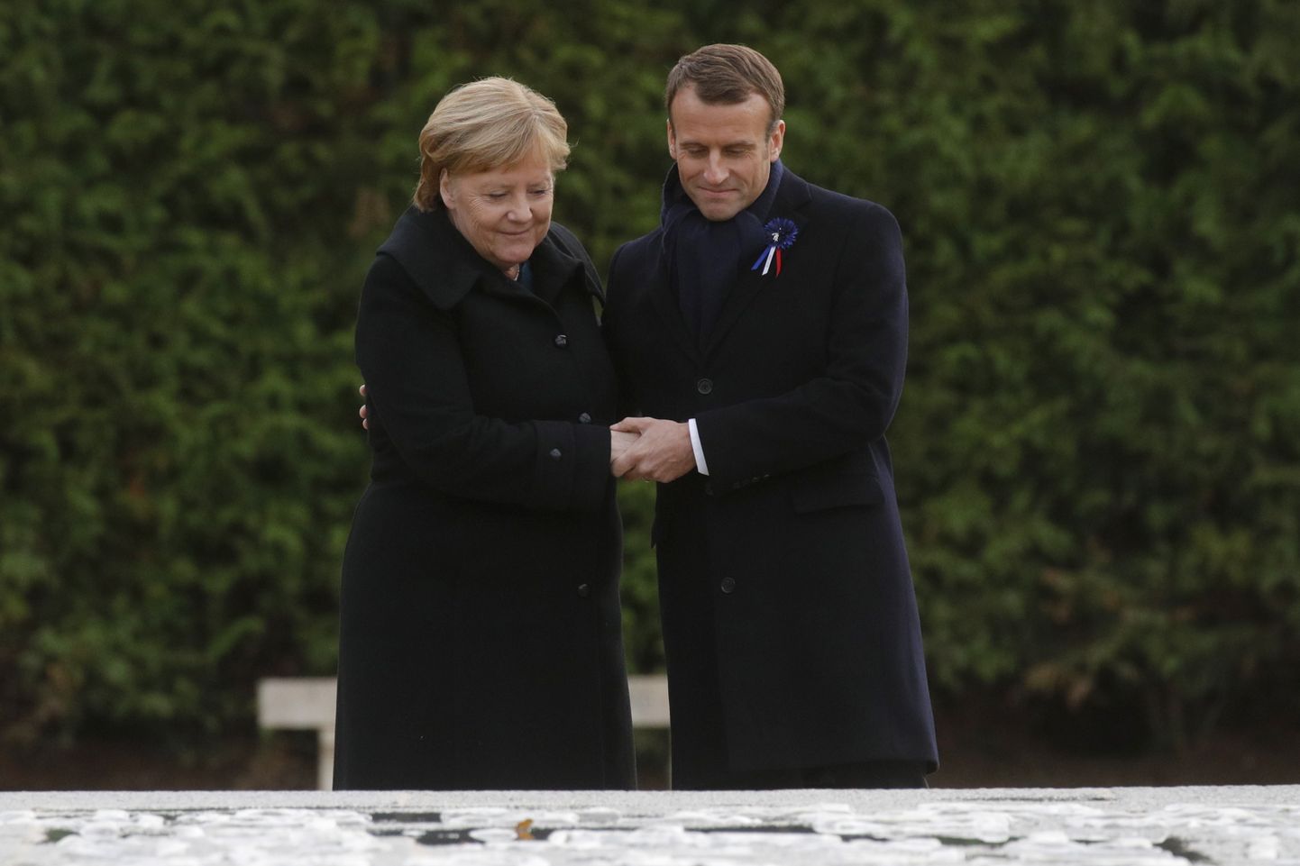 Канцлер Германии Ангела Меркель и президент Франции Эмманюэль Макрон.