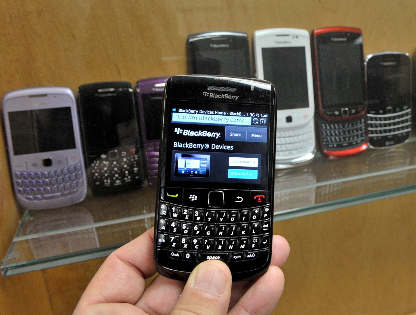 BlackBerry telefonide hiilgeaeg jäi aastatuhande alguskümnendi(te)sse. Need olid e-postile keskendunud äritelefonid täheklaviatuuri ja turvalise äritarkvaraga. Pildil 2012. aasta tippmudel.