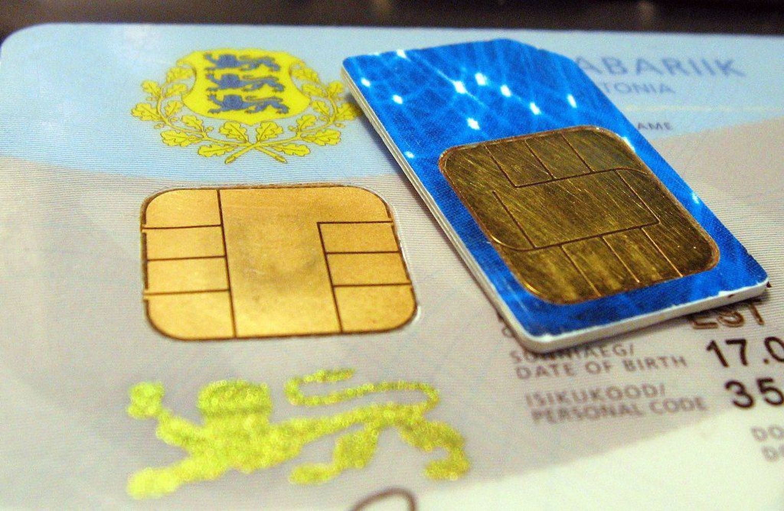 SIM-kaart ja ID-kaart..