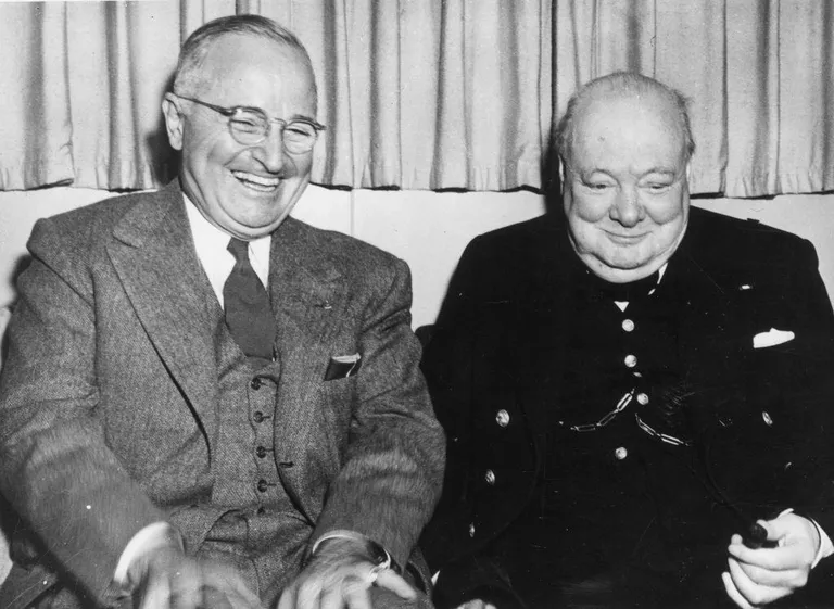 Трумэн и Черчилль в 1952 году