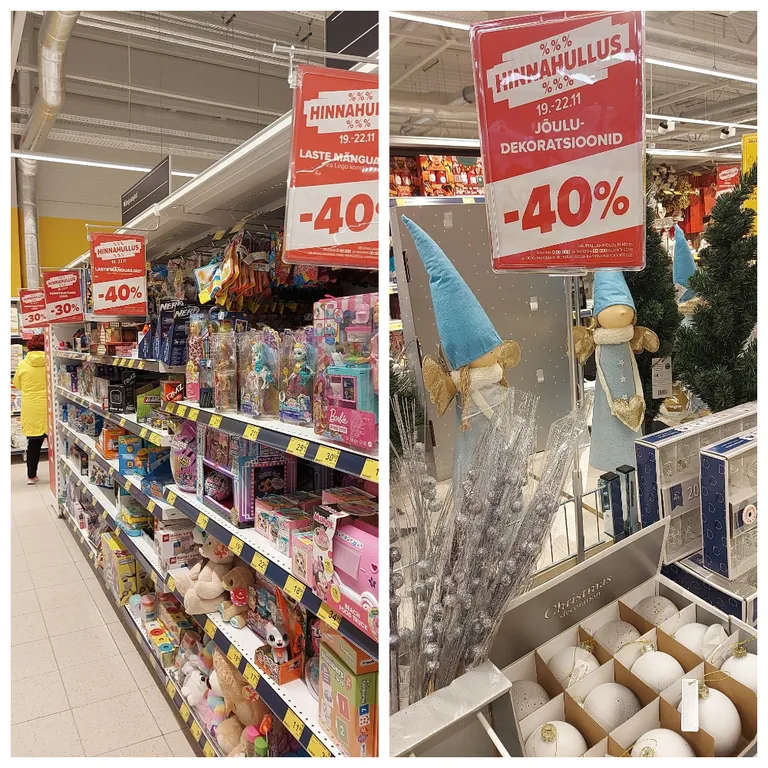 До 22 ноября цены на некоторые товары со кидкой 40%