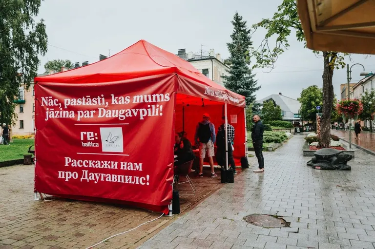 Мобильная редакция Re:Baltica и Chayka.lv в Даугавпилсе