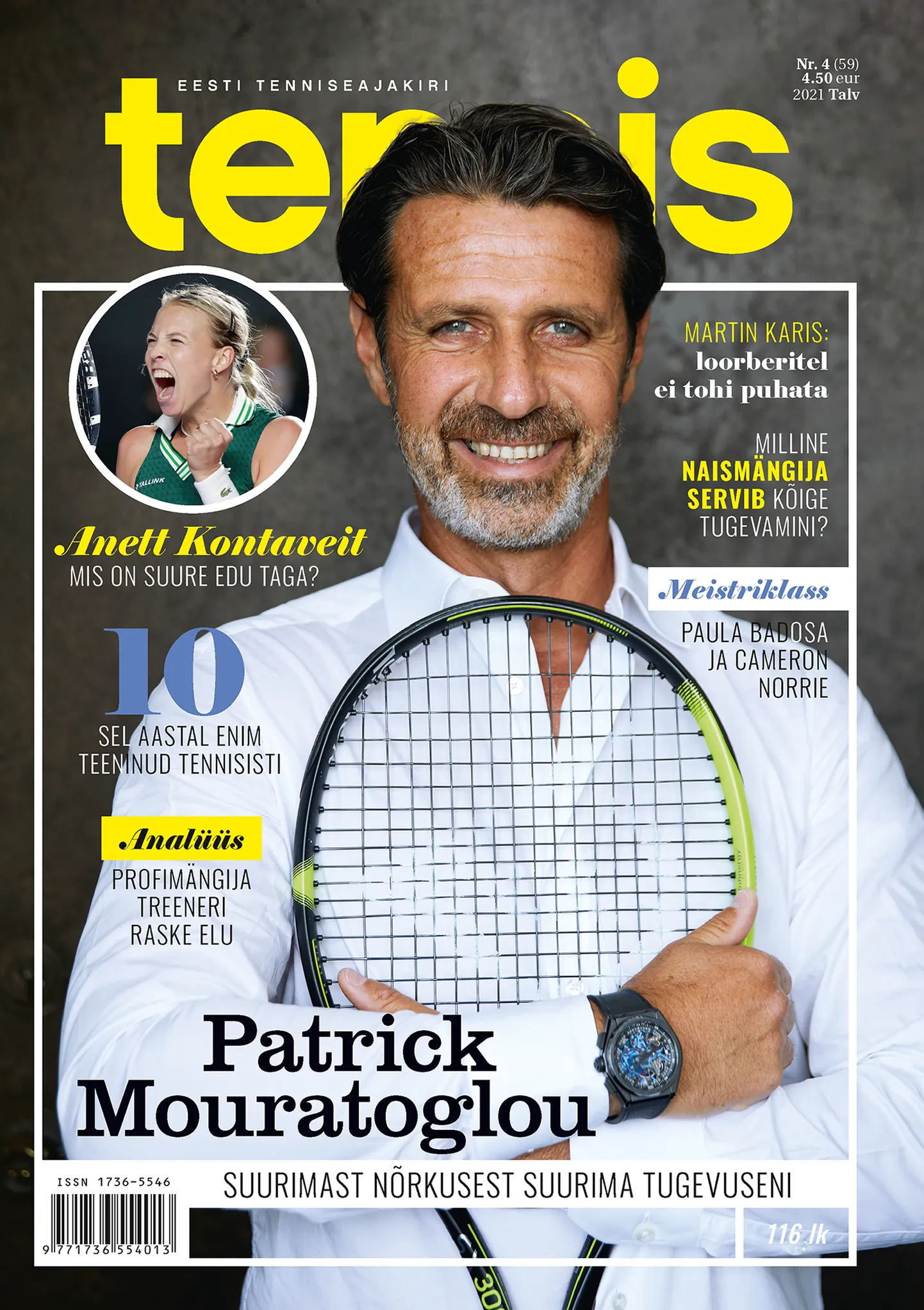 Ajakirja «Tennis» esikaas.