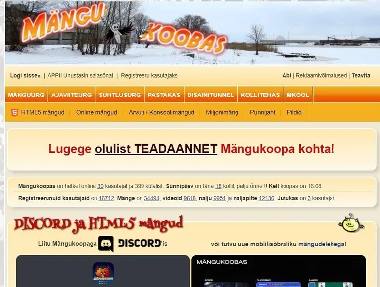 Flashi-mängude kogumik Mängukoobas pandi kinni.