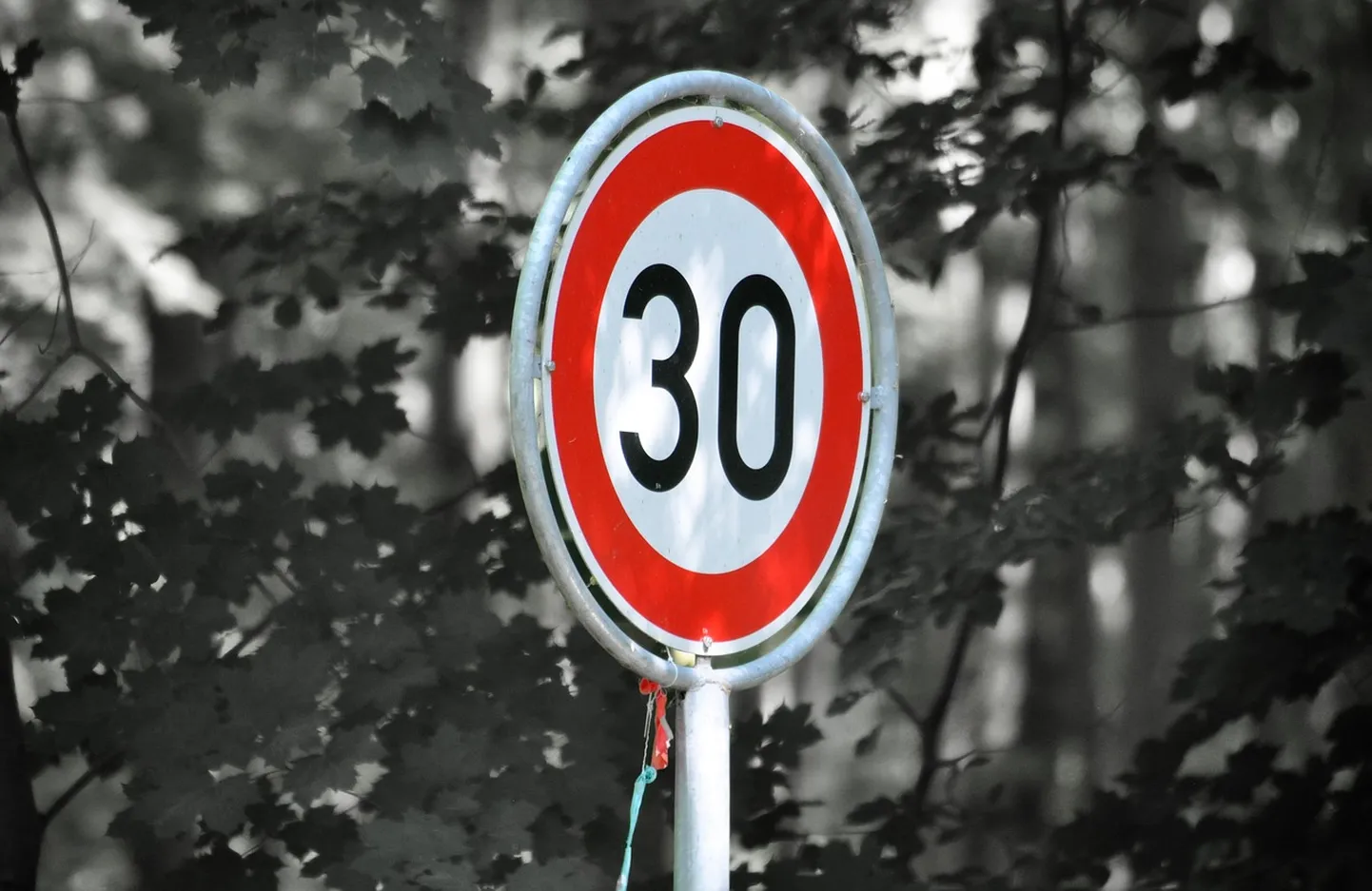 Знак ограничения скорости. Иллюстративное фото