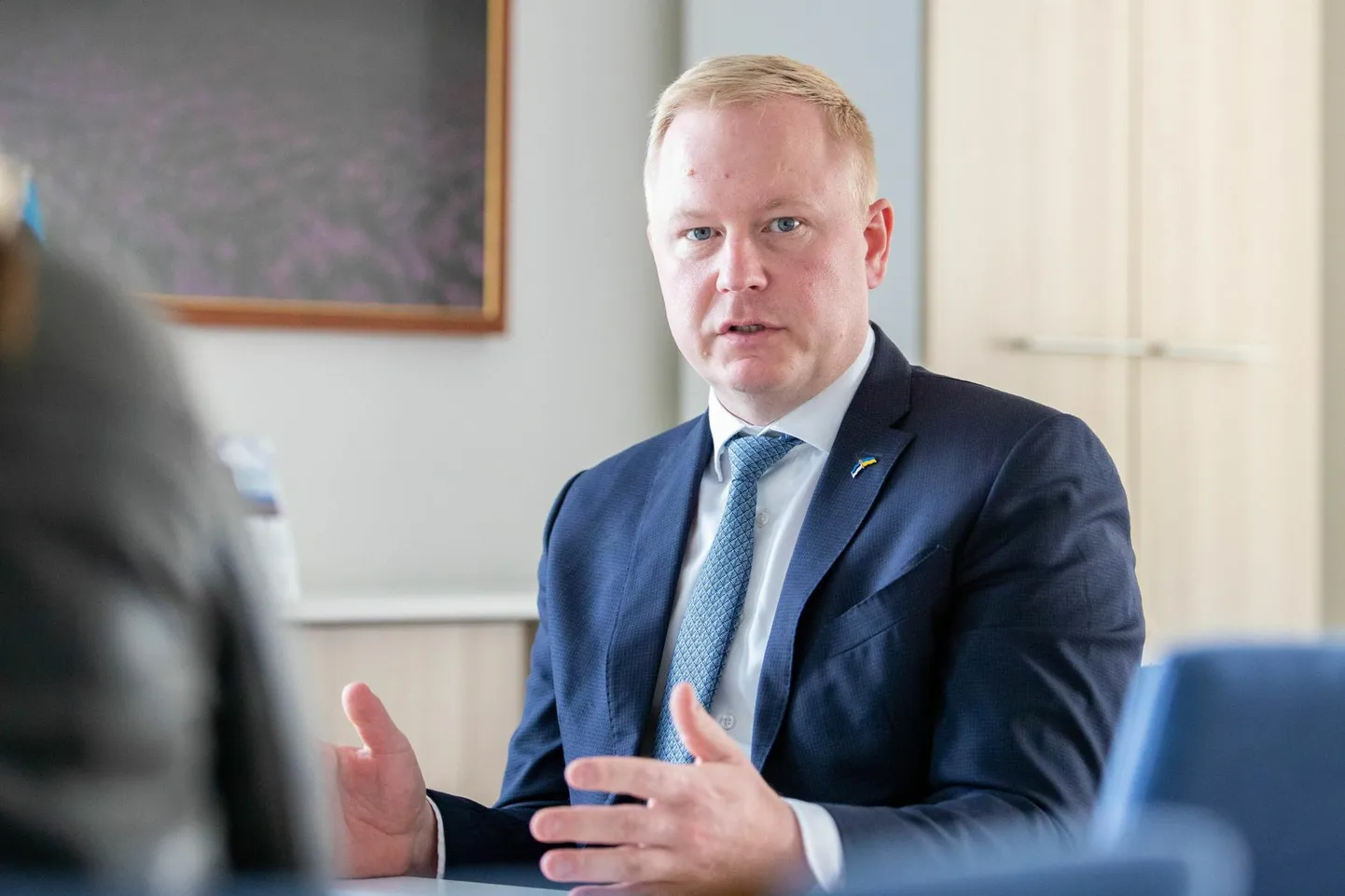 Rahandusminister Mart ­Võrklaev.