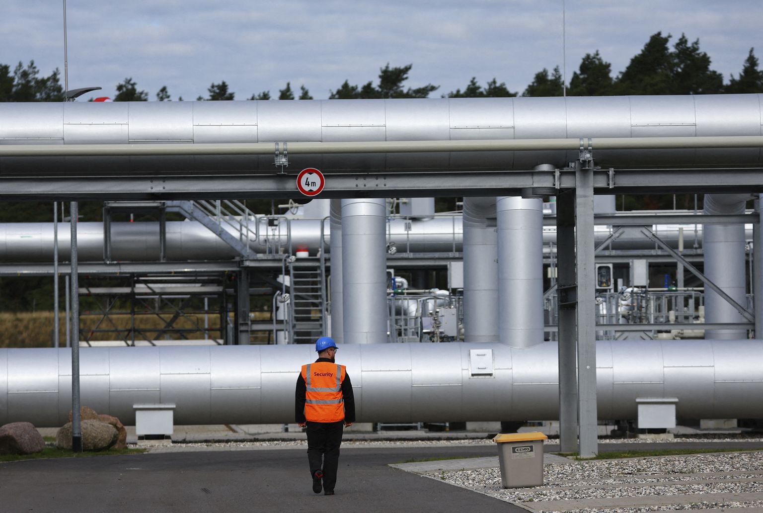 Nord Streami gaasitorud Lubminis, Saksamaal.