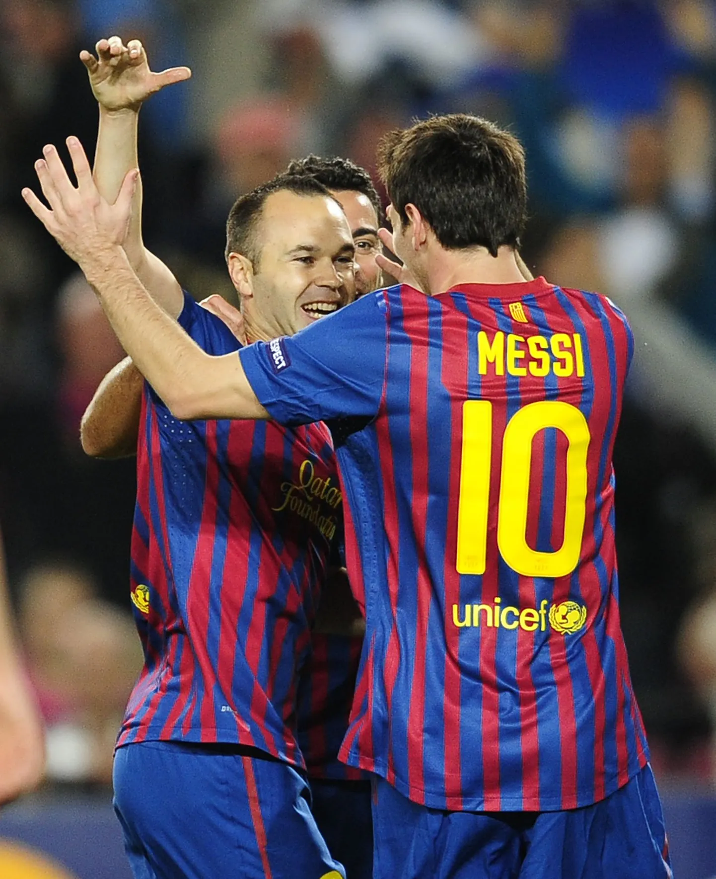 Andres Iniesta (vasakul) ja Lionel Messi.