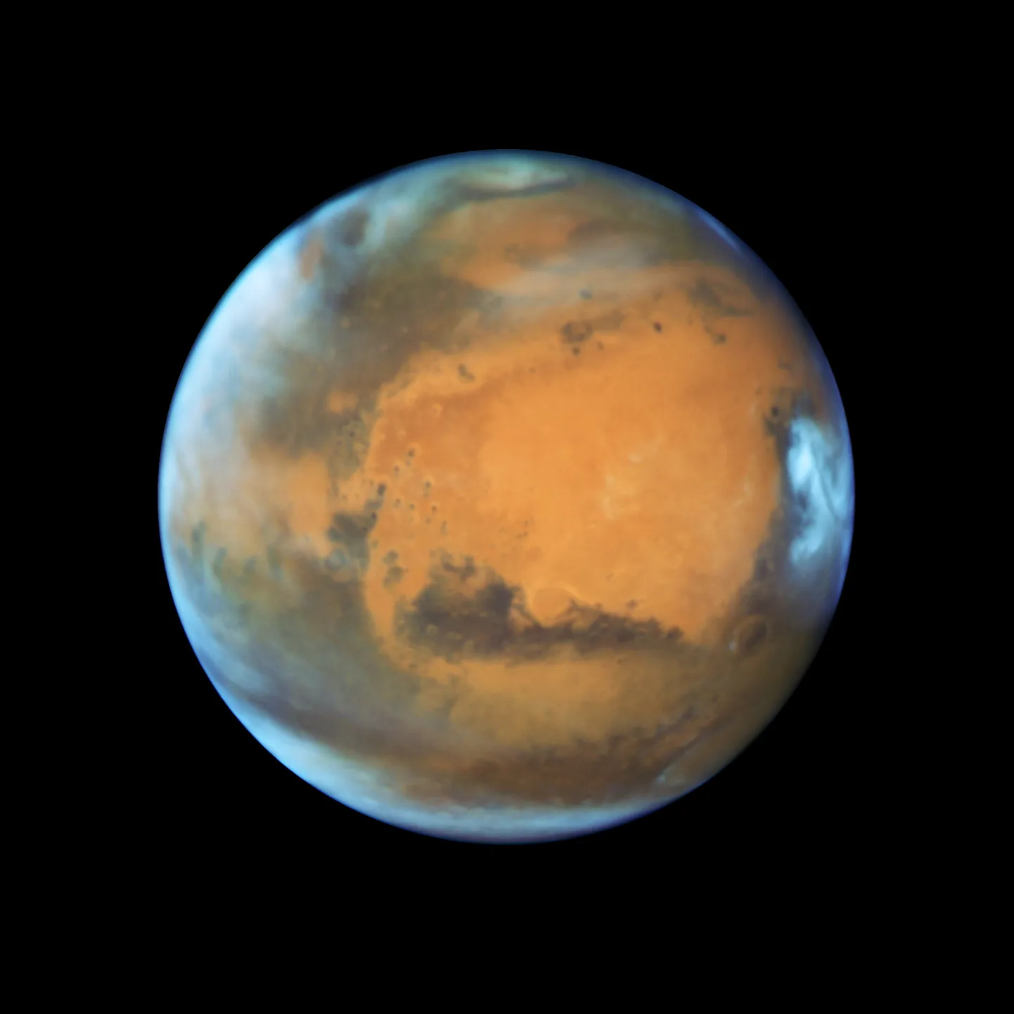 Hubble'i kosmoseteleskoobi foto Marsist.