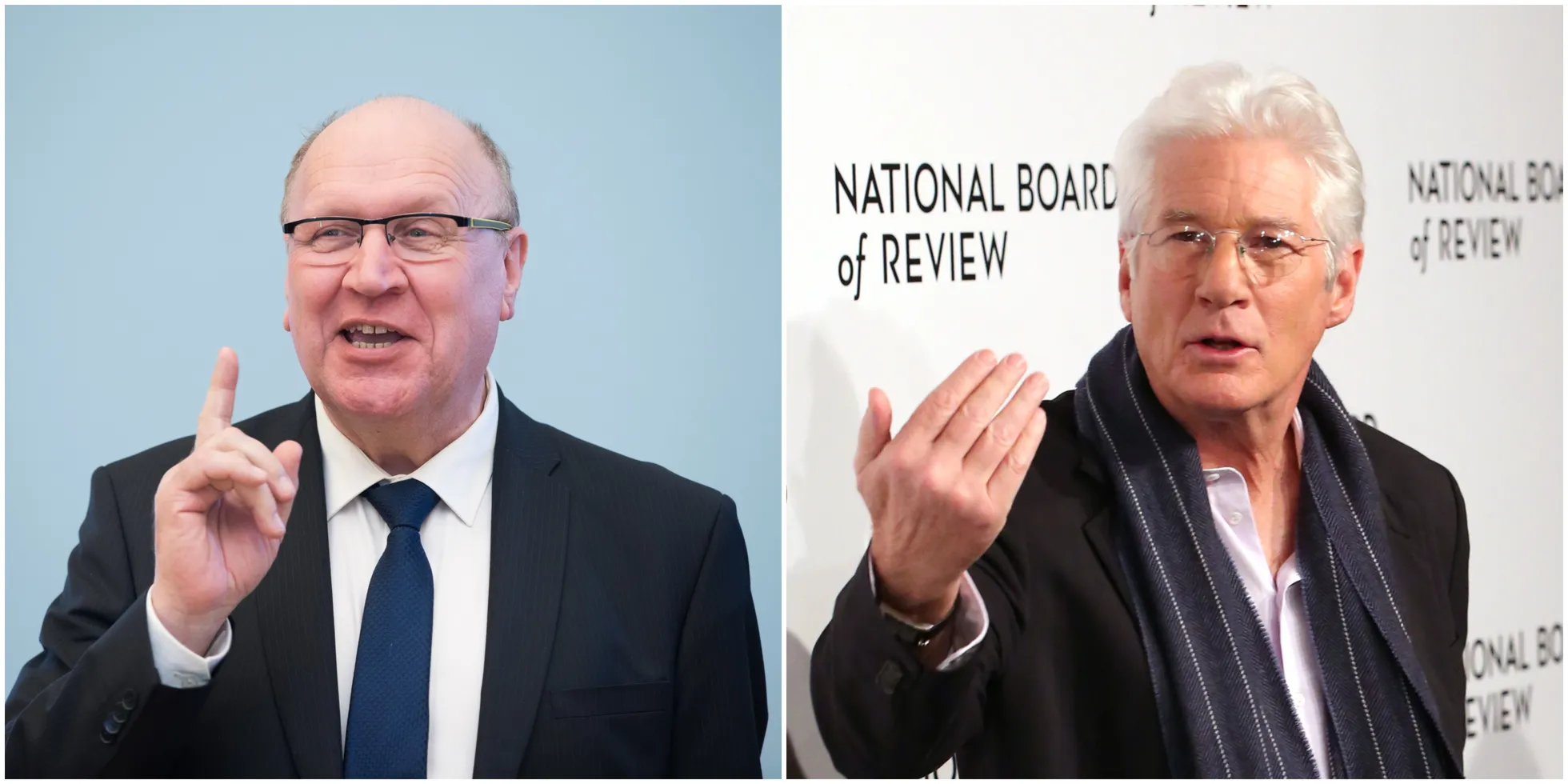 Vasakul: Mart Helme, foto: Tairo Lutter/Scanpix. Paremal: Richard Gere, foto:WMB/MPI/Capital Pictures/Scanpix.