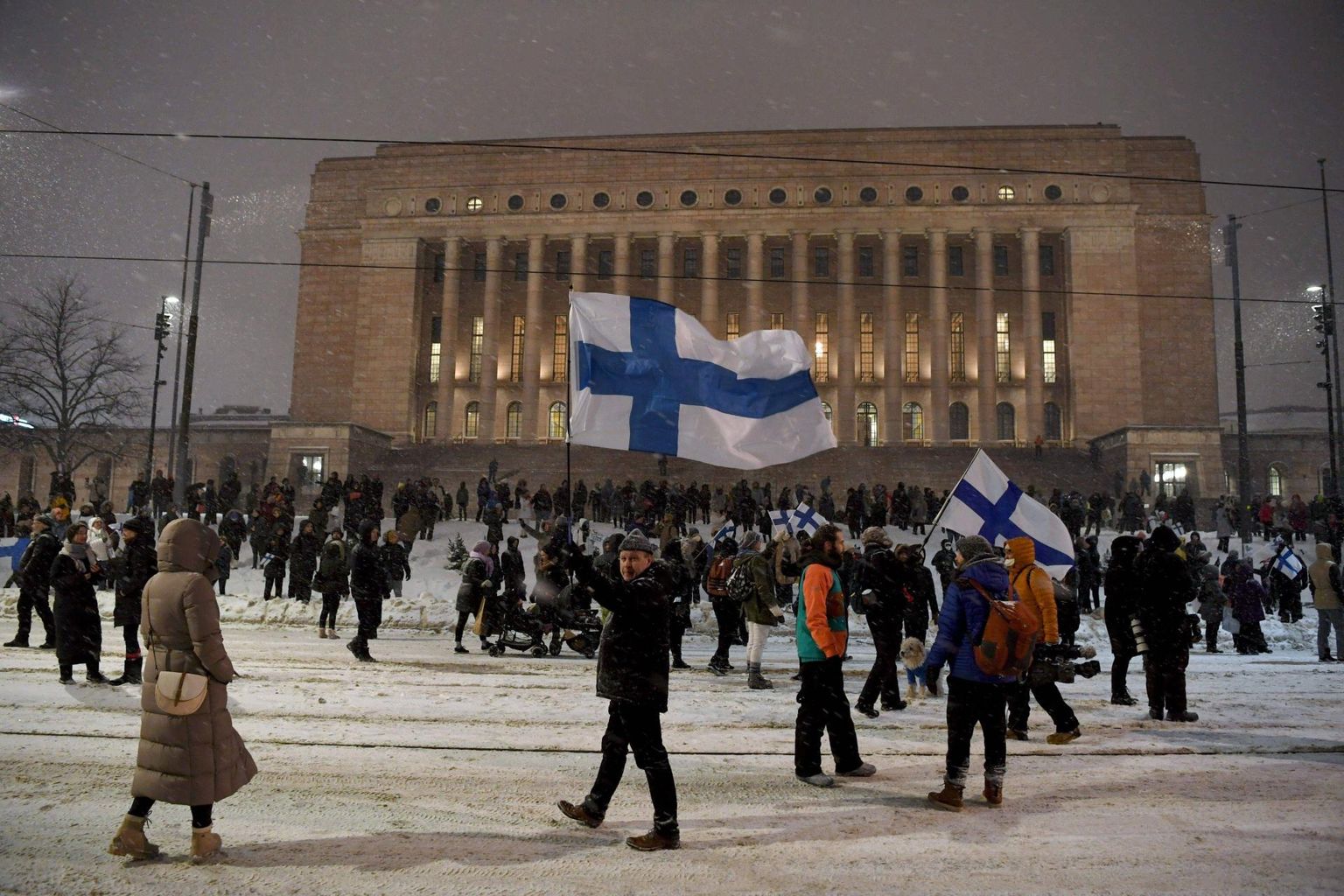 Reedel Soomes alanud piirangutevastased meeleavaldused on Soome politsei teatel nädalavahetusega raugenud.