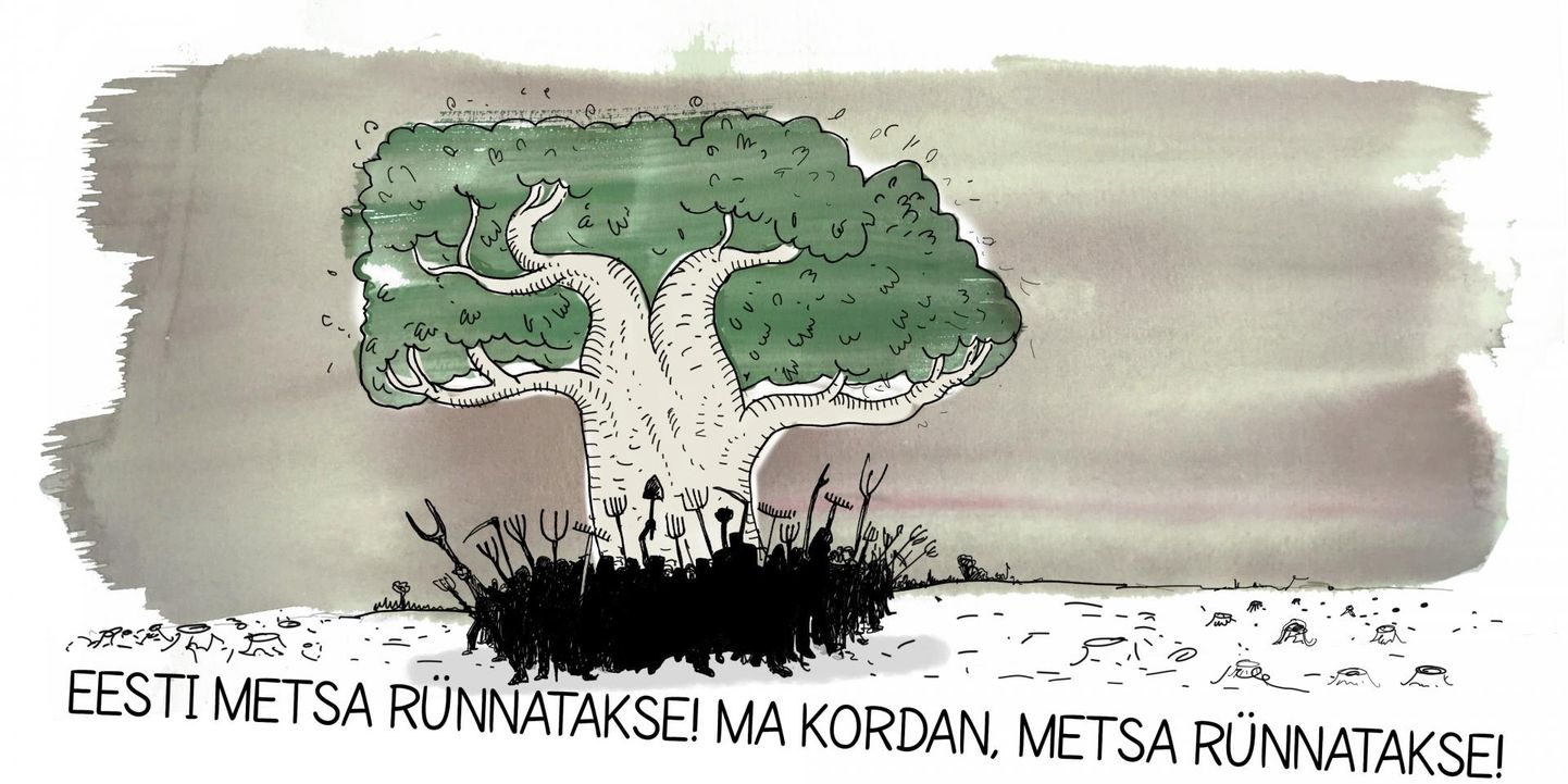 Eesti metsa rünnatakse! Ma kordan: metsa rünnatakse!